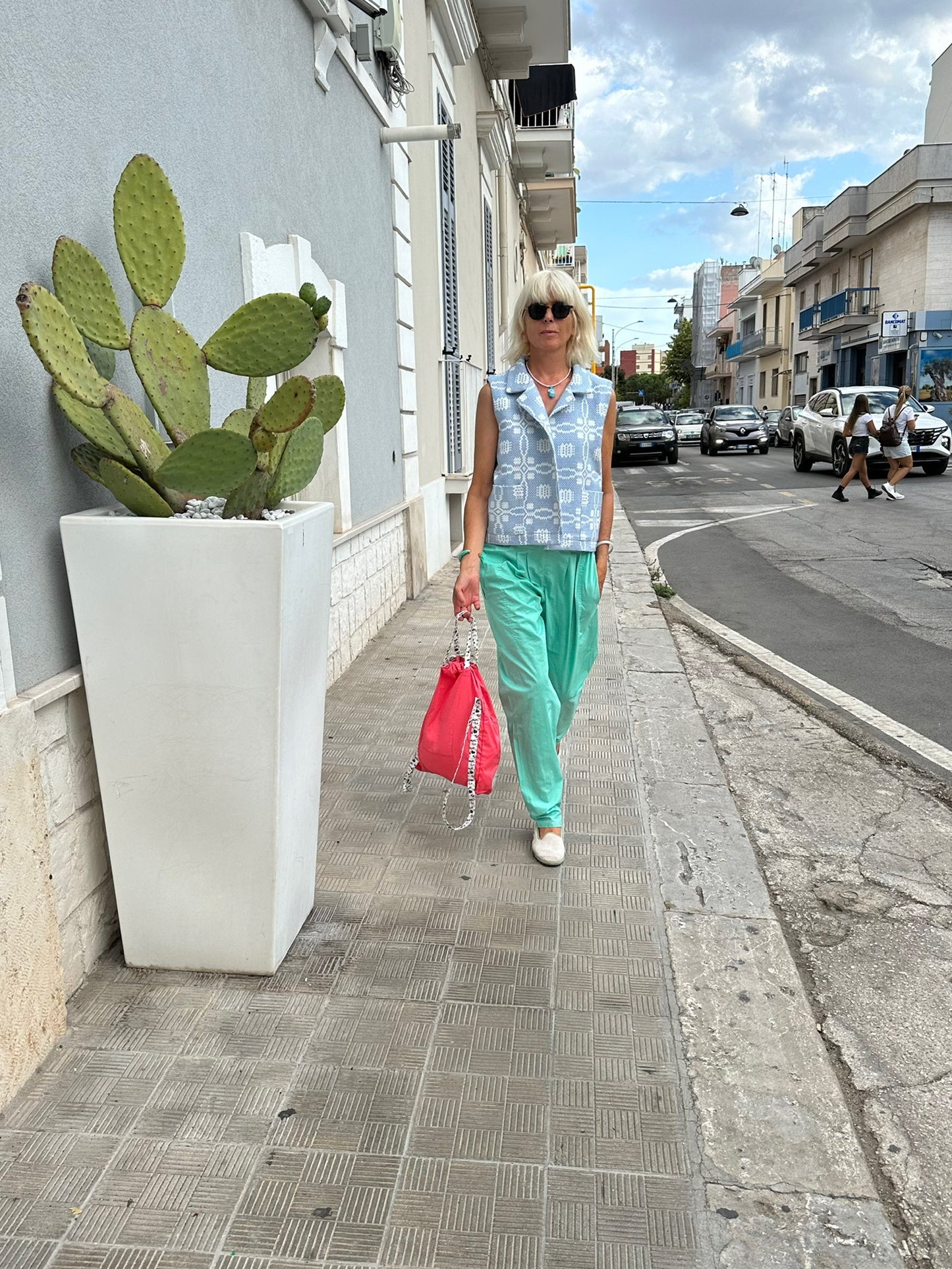Bag - backpack ombrelloni raspberry