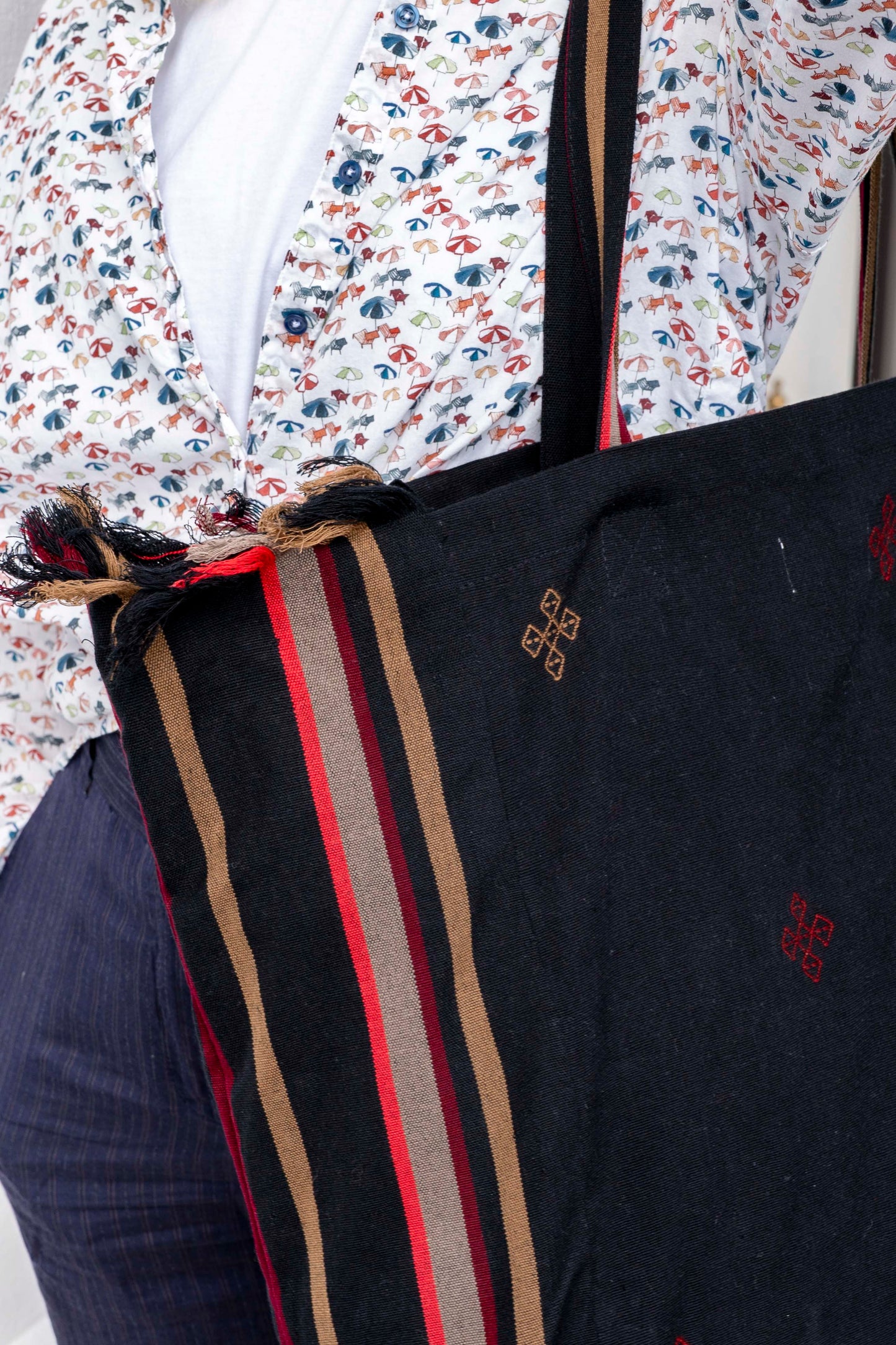Bag - Bhutan DRUK Maxi Tote Bag Black