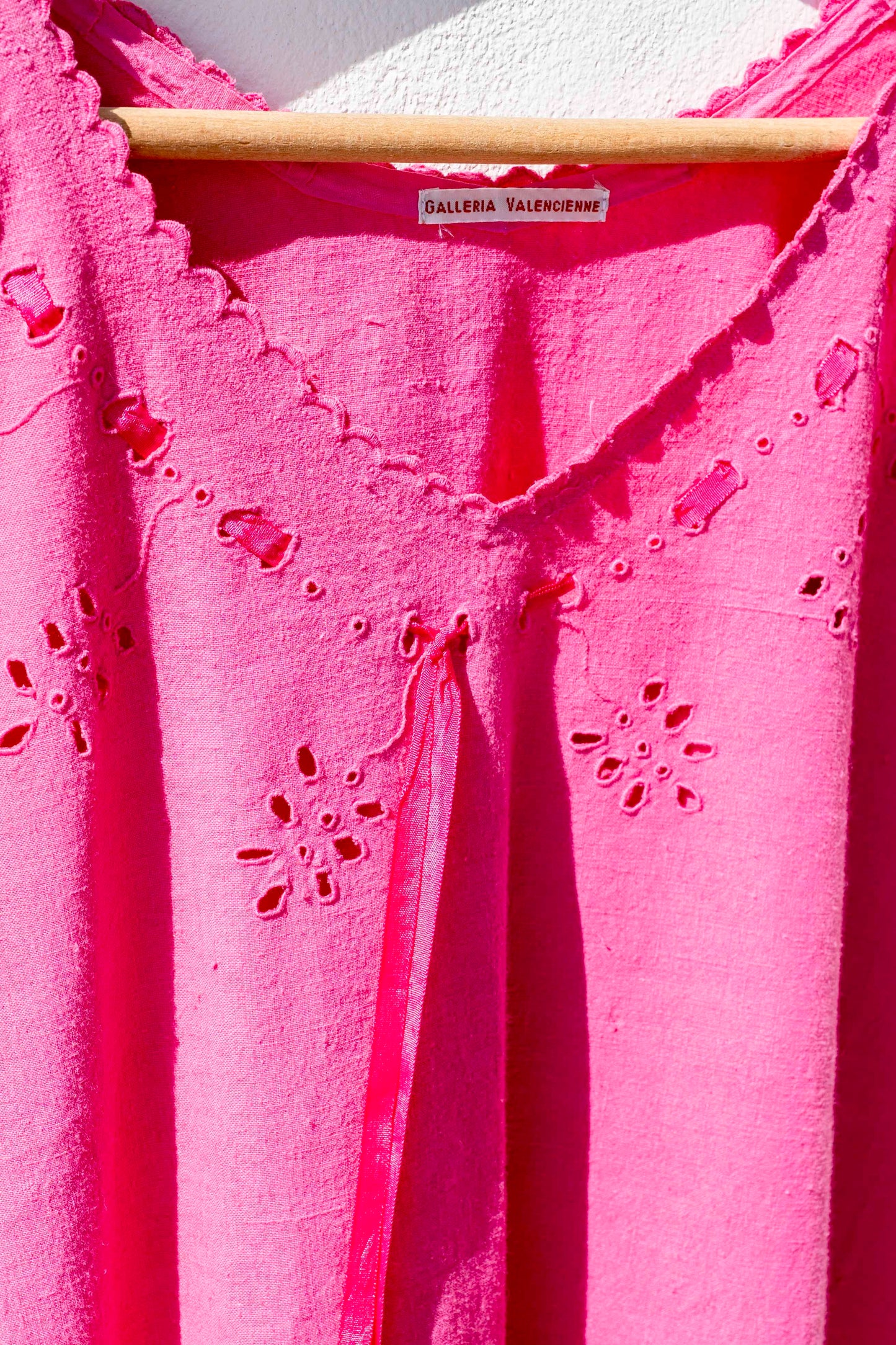 Vintage Nightdress - Fuchsia with Mermaid Turquoise