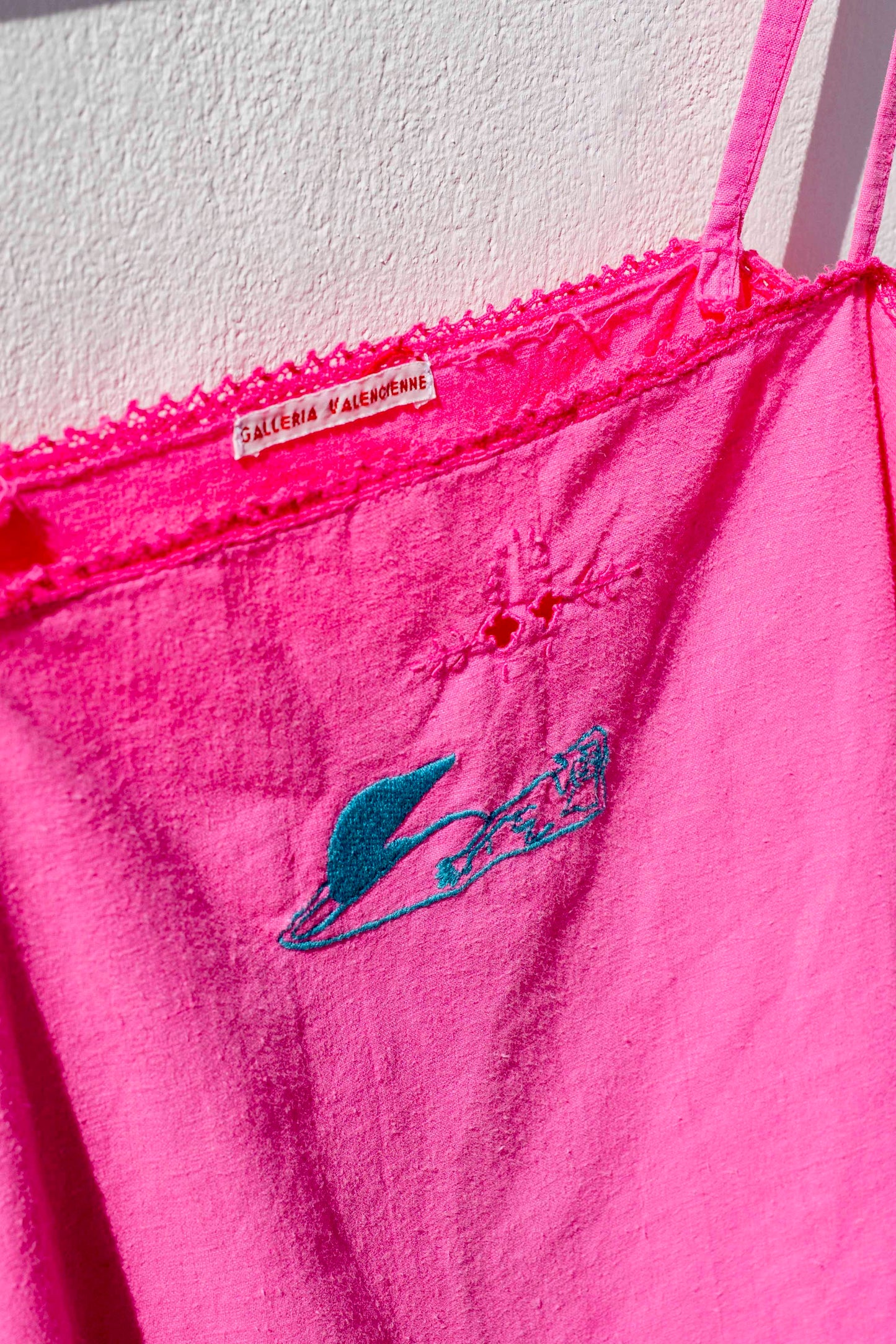Vintage Top - Fuchsia with Mermaid Turquoise