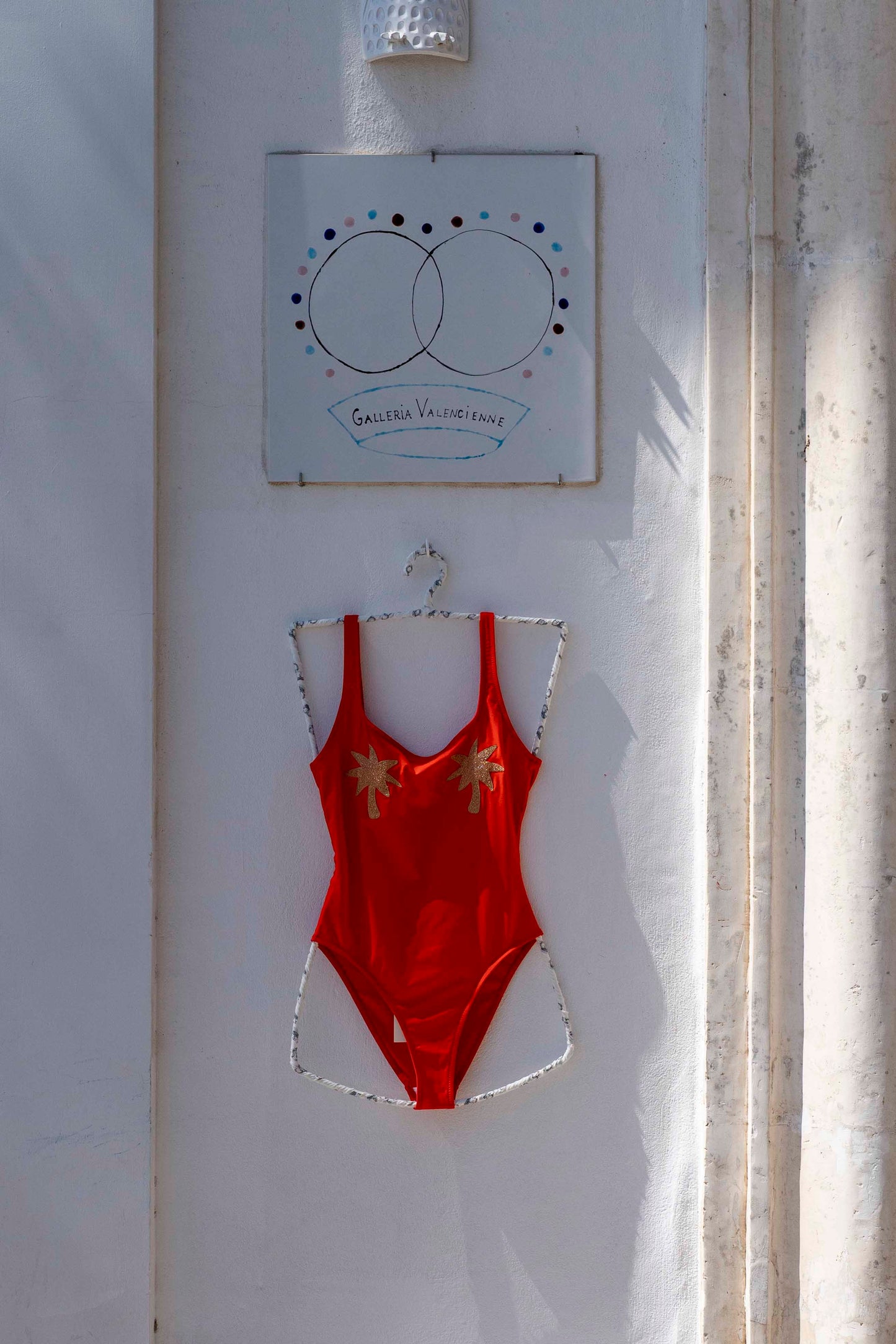 Maillot de bain - Maillot de bain Ginevra Rosso et Palm Lurex