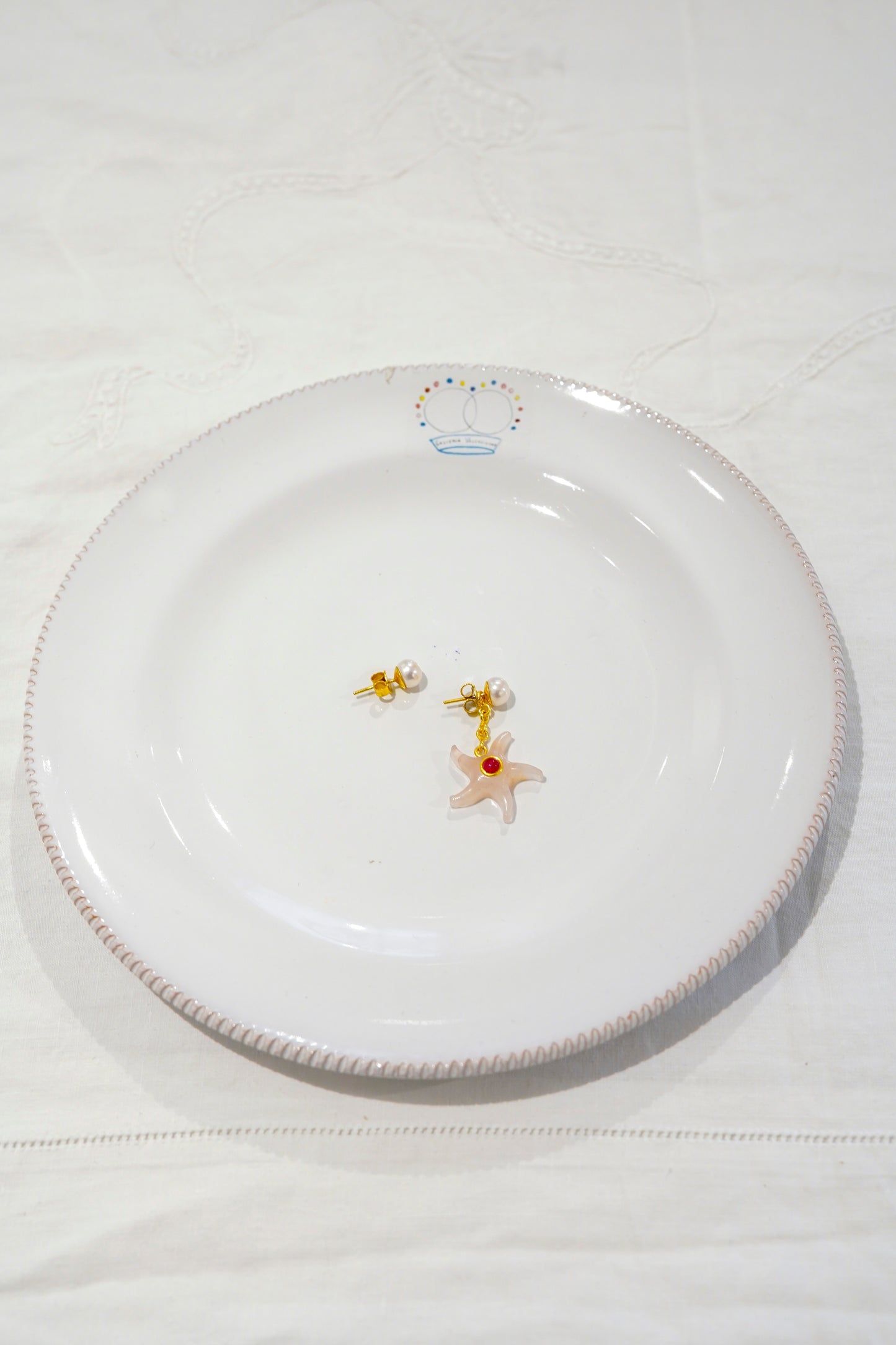 Earrings - Stella Marina Quartz Rosa