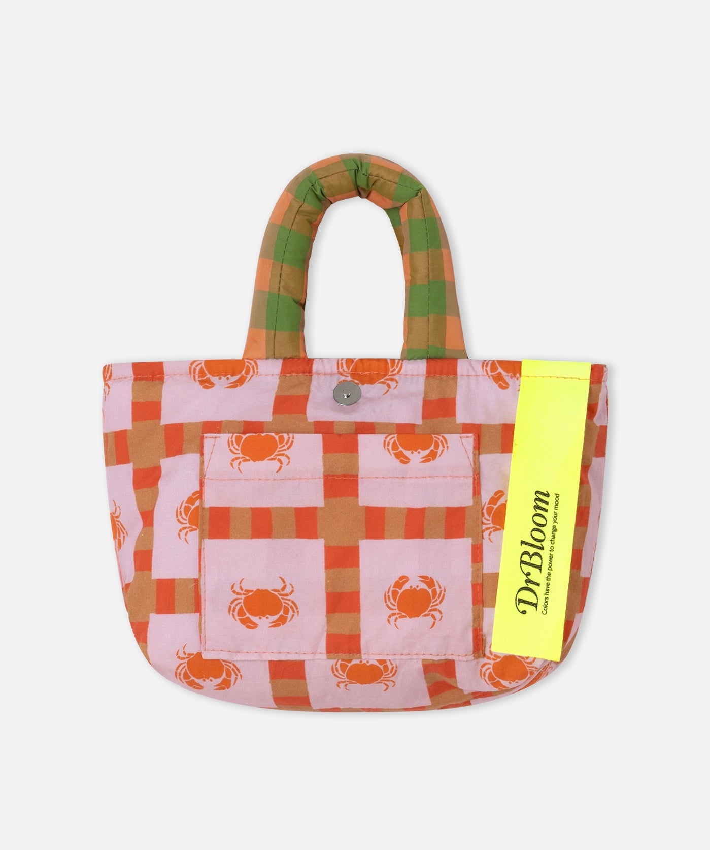 Borse - VICHY CRAB Kaki e Corail Reversibile