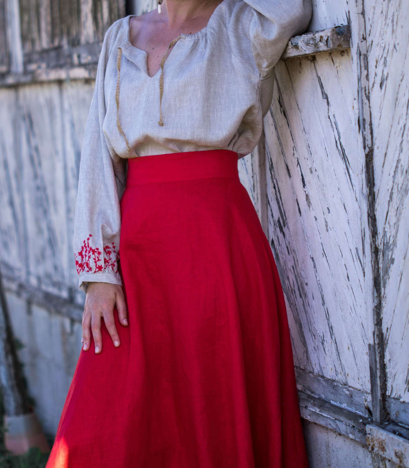 Skirt - CALIOPE Red Poppy
