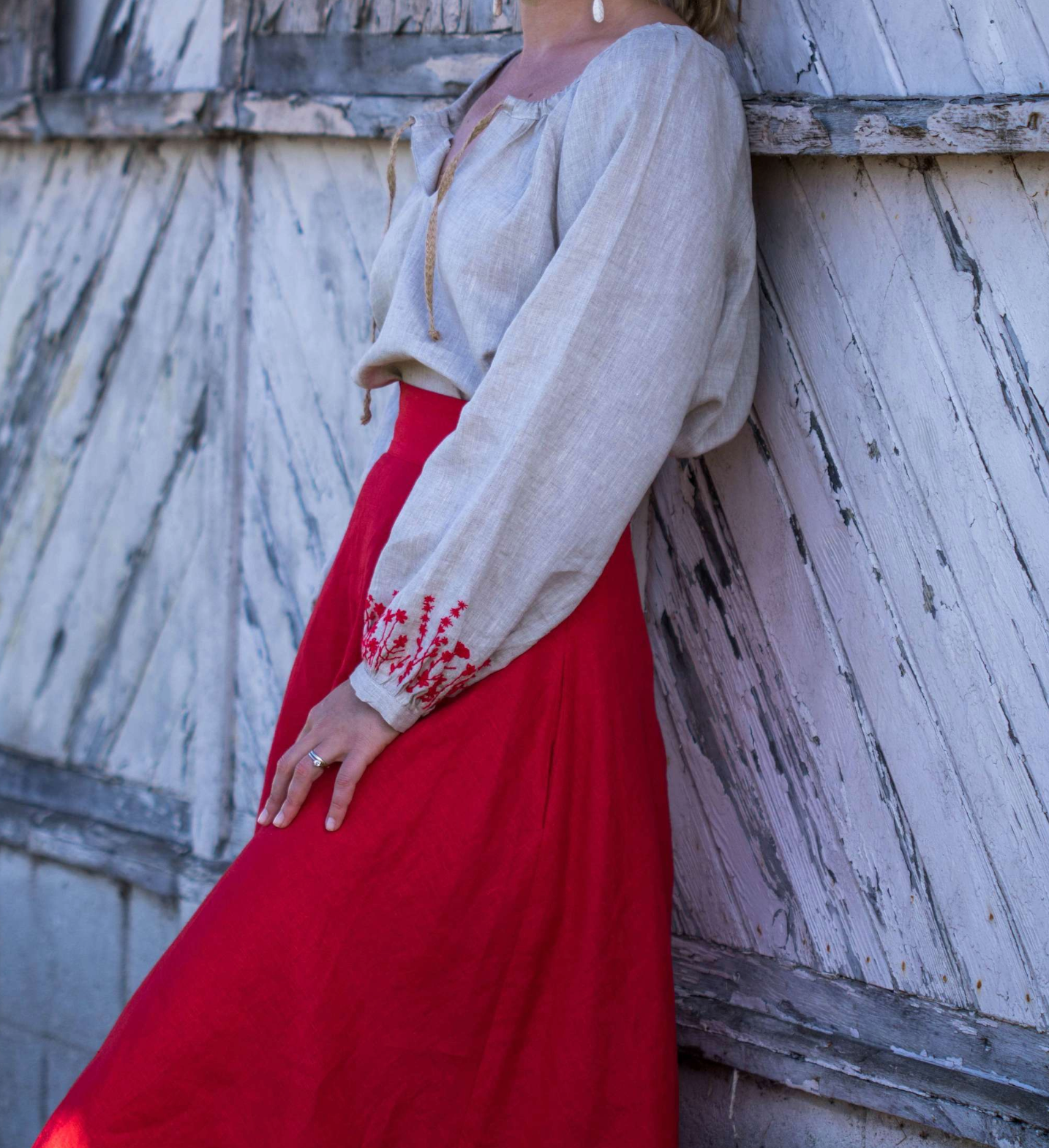 Skirt - CALIOPE Red Poppy