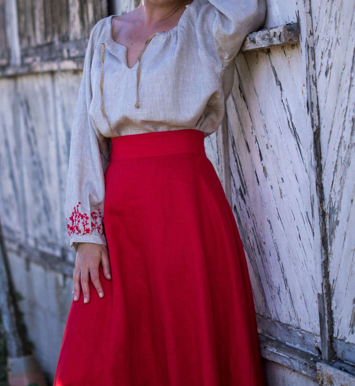 Skirt - CALIOPE Red Poppy
