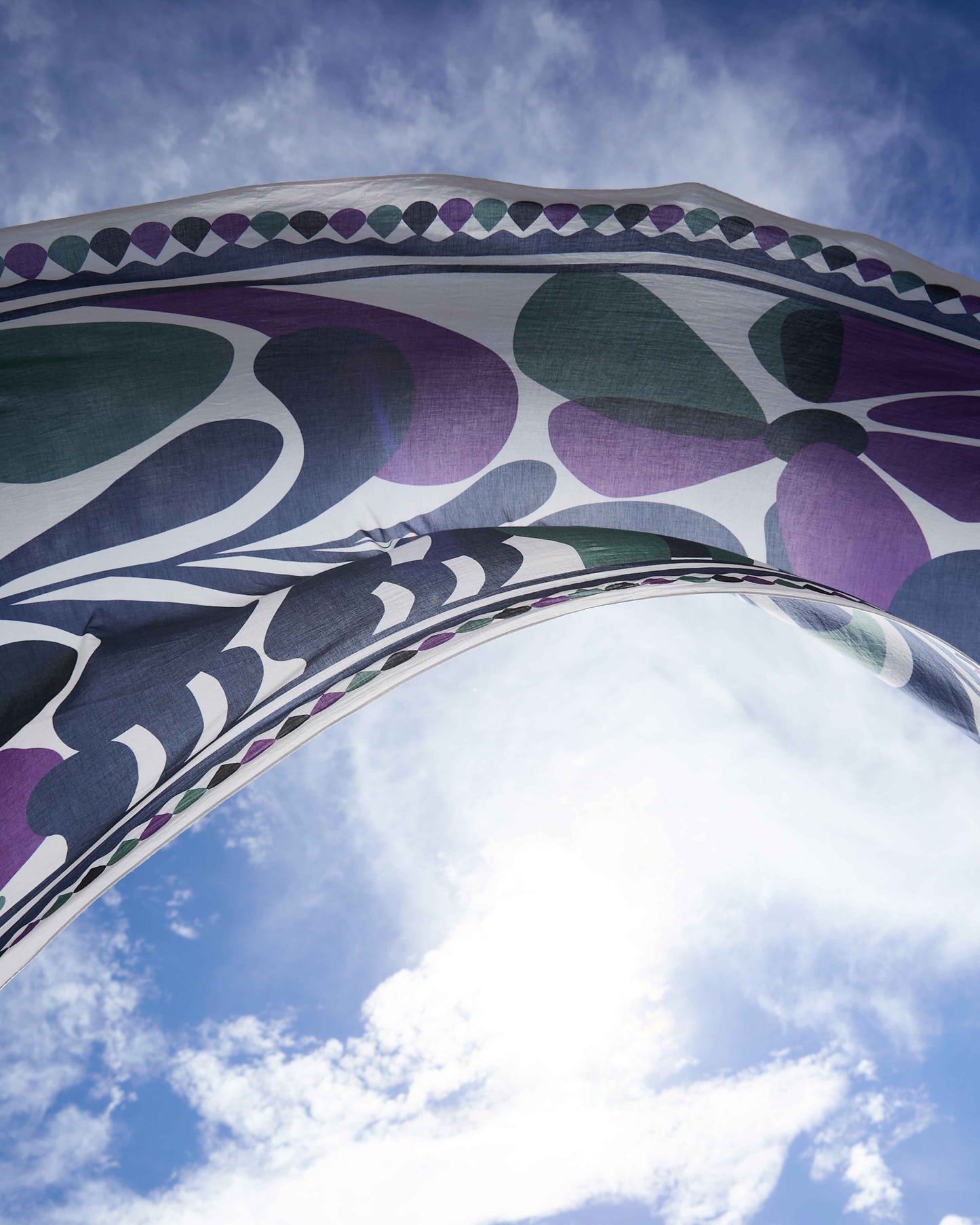 Scarf - Stole Riviera Print Purple