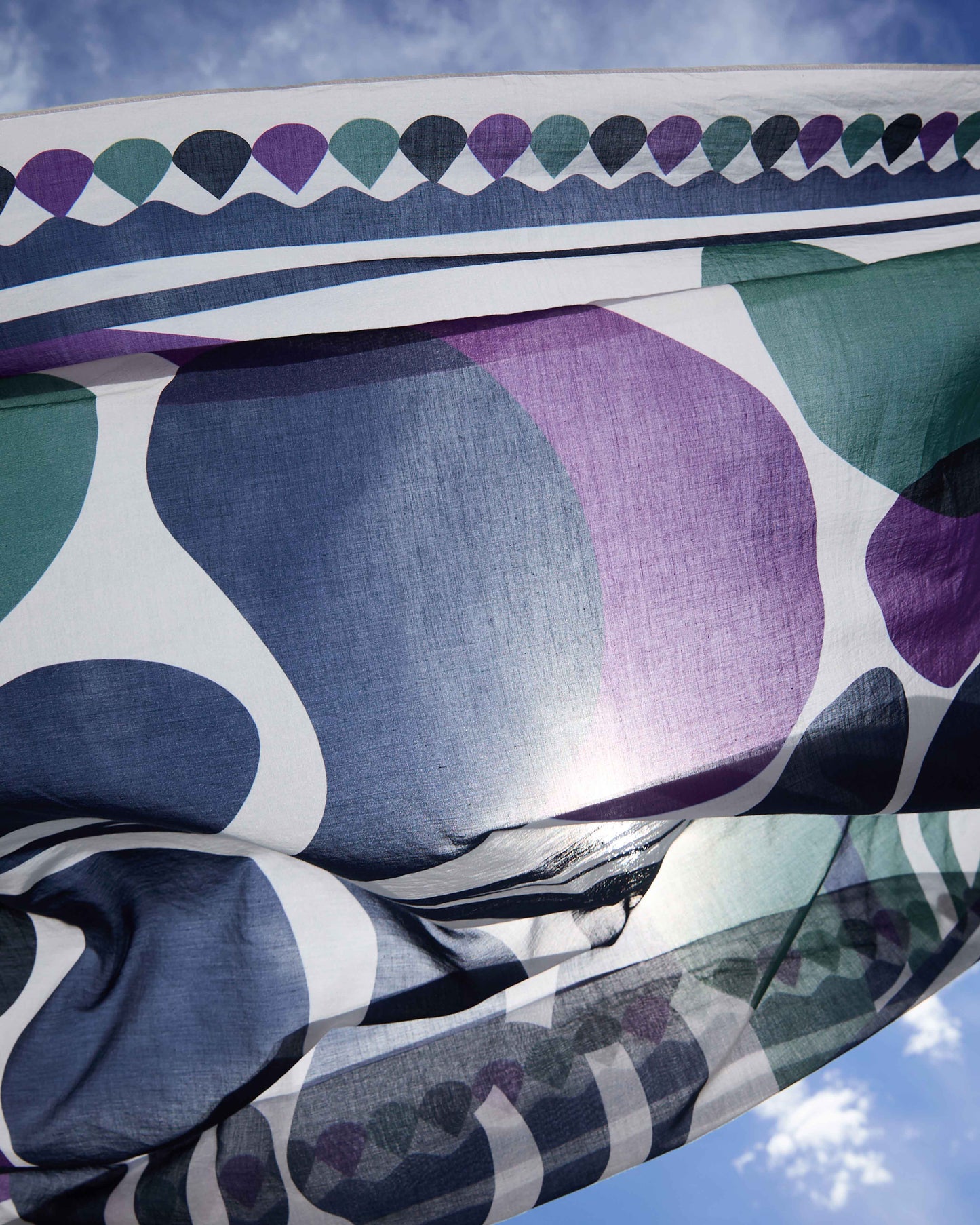 Scarf - Stole Riviera Print Purple