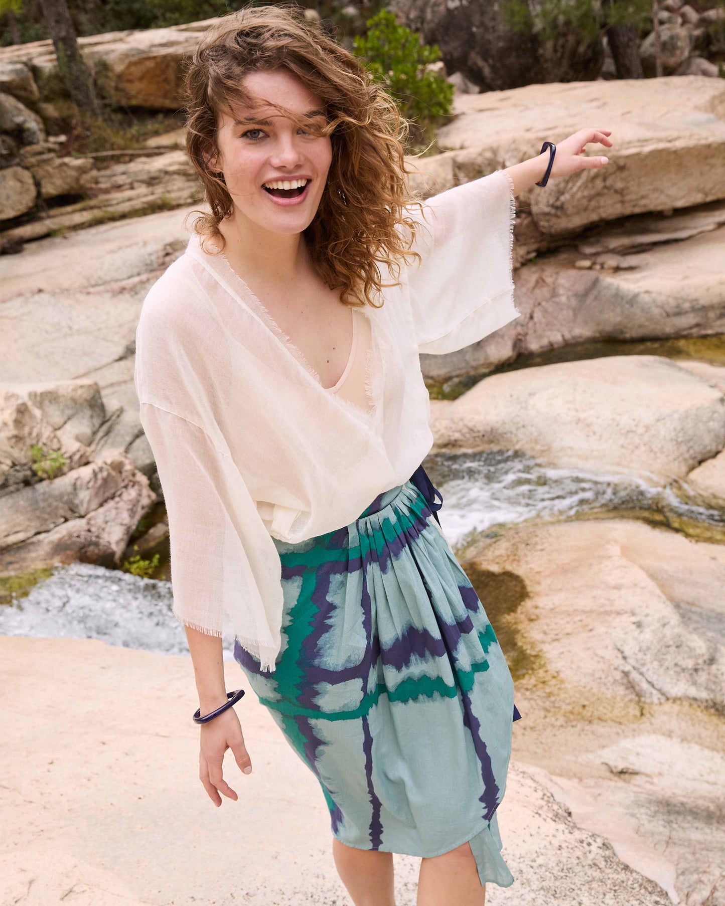 Jupe - Imprimé Combo Check Leonie Lagon