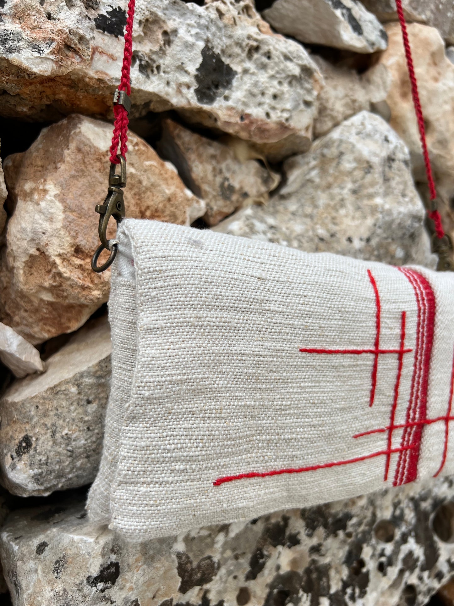 Bag - La Ciripa Bag With Red Shoulder Strap