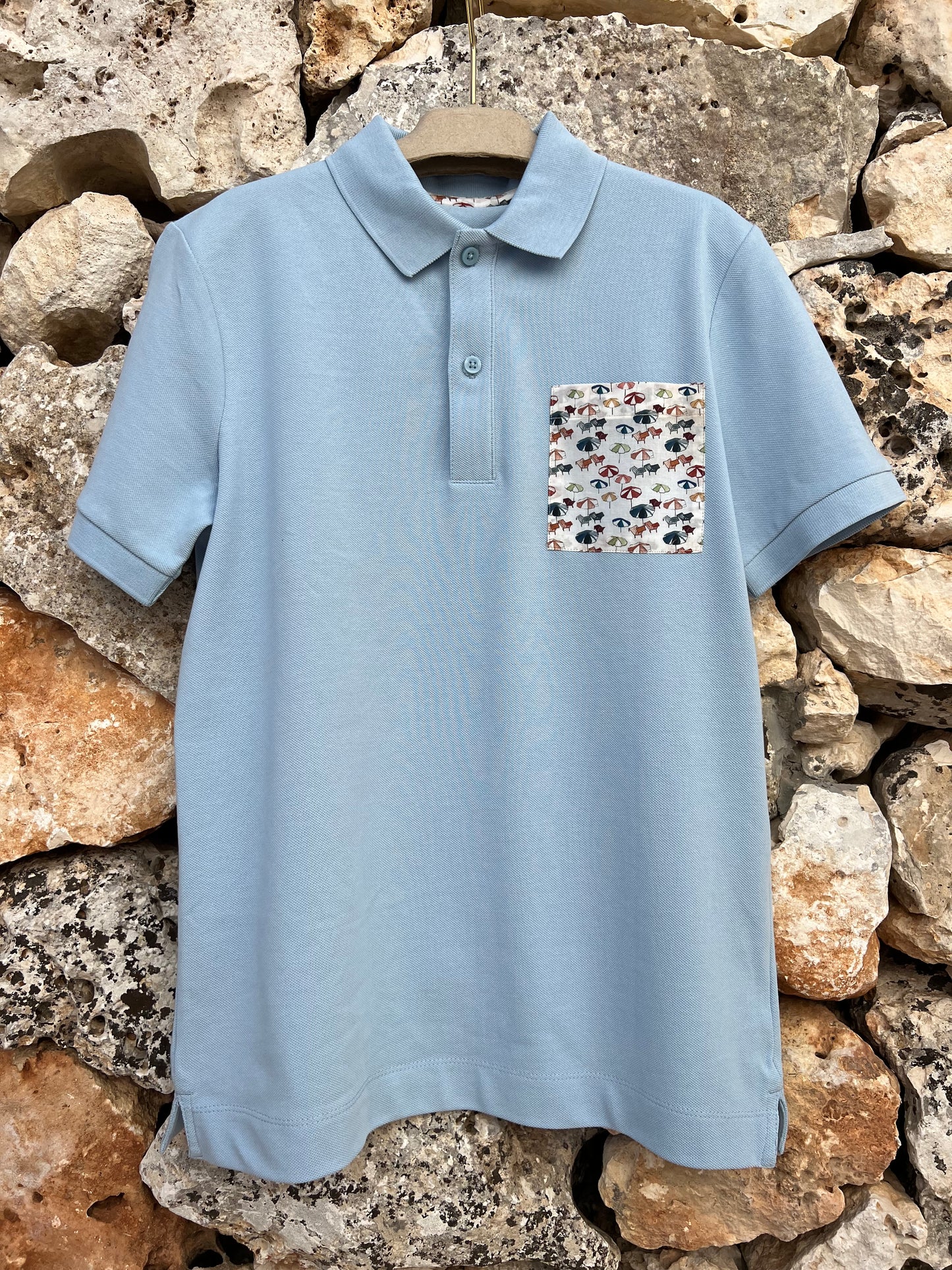 Polo GV - Sky Blue Ombreloni
