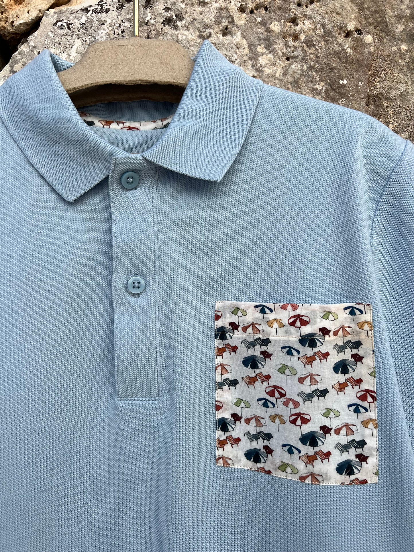 Polo GV - Sky Blue Ombreloni