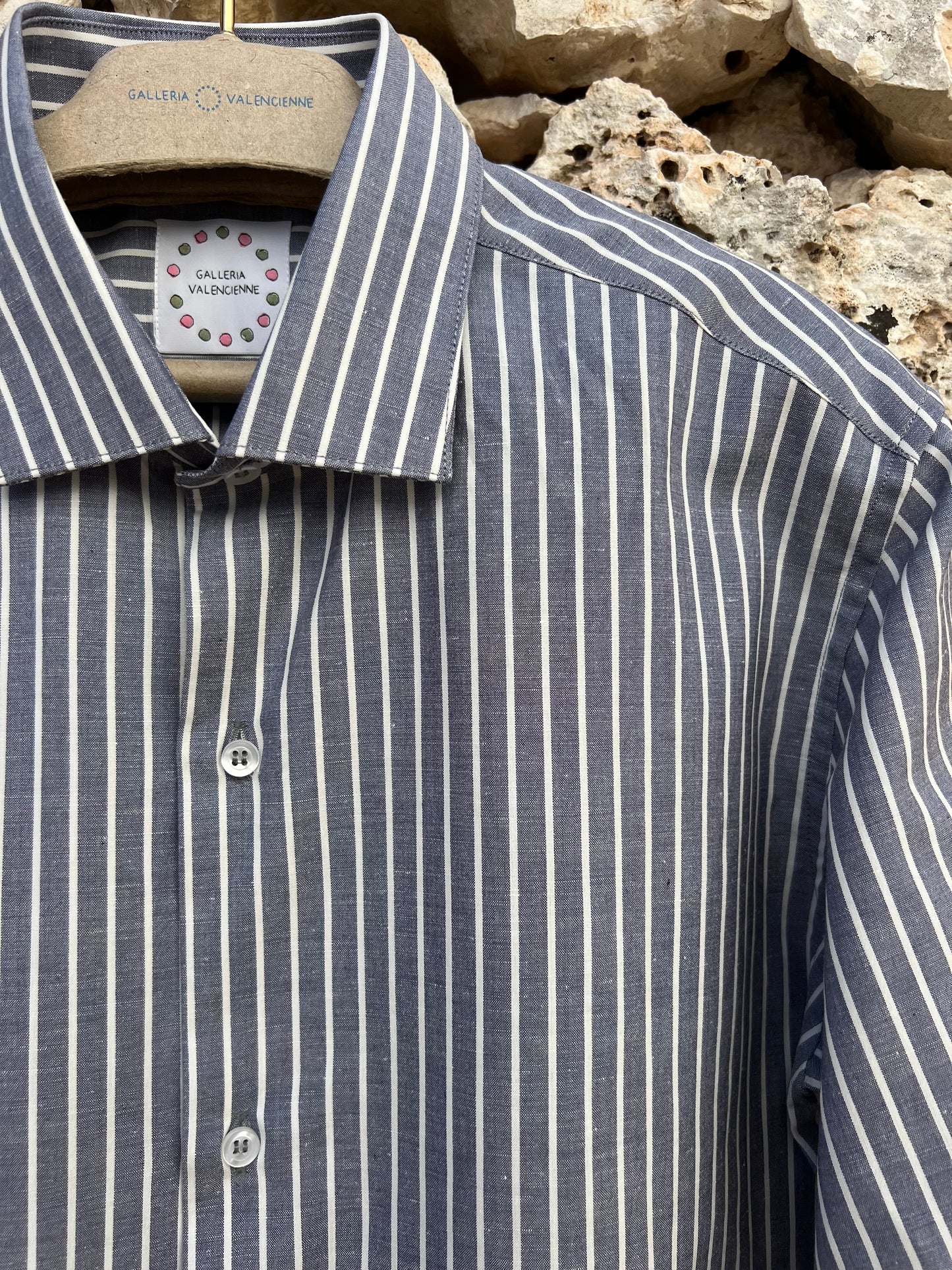Shirt Men - Classic Grey Stripe