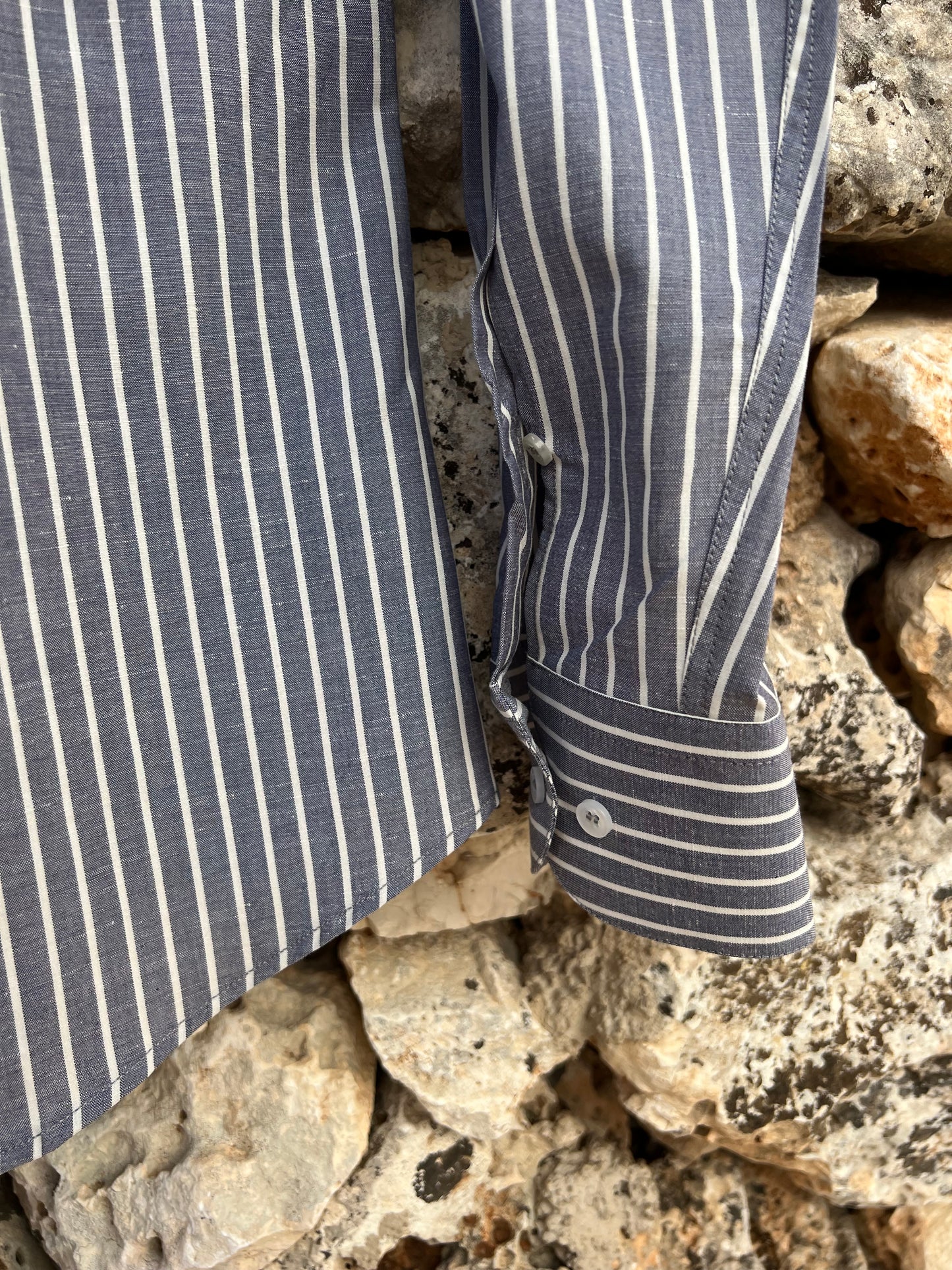Shirt Men - Classic Grey Stripe