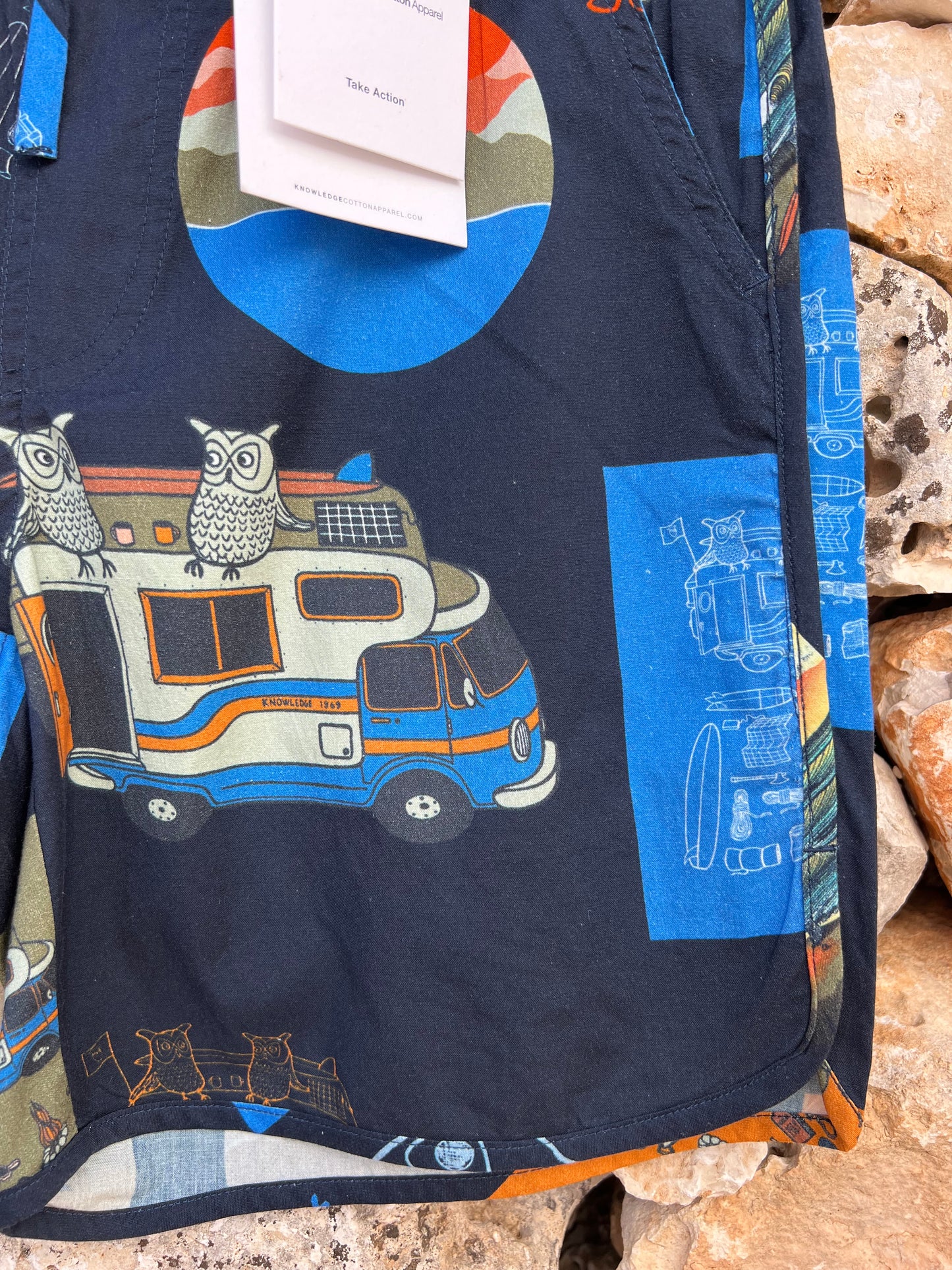 Short Men - KCA x Jonas Claesson Road Trip Print Blue