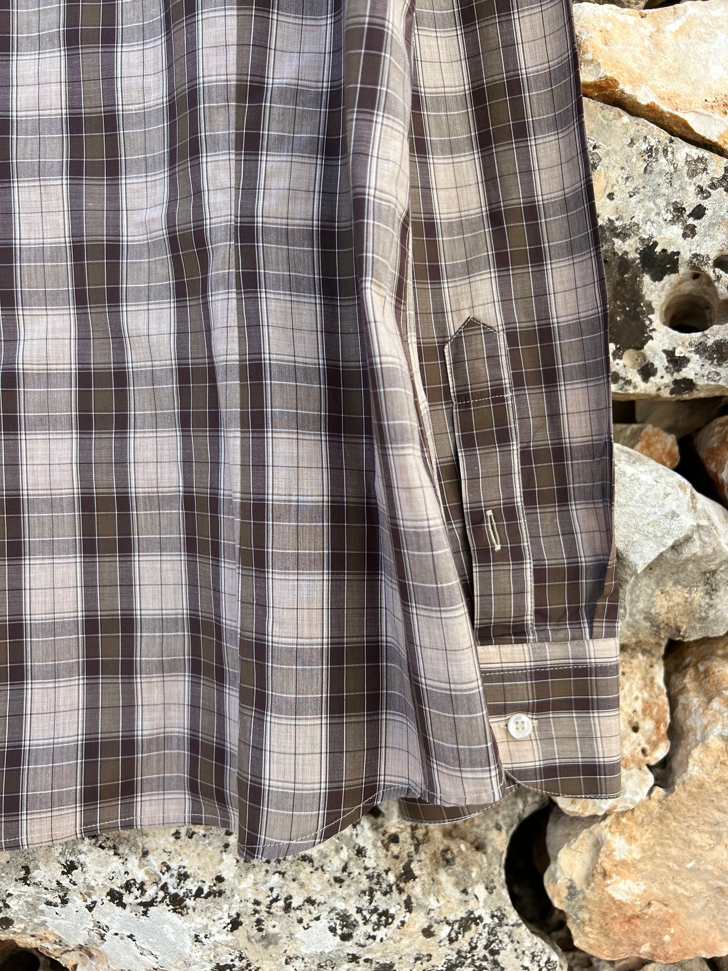 Shirt Men - Classic Madras Brown