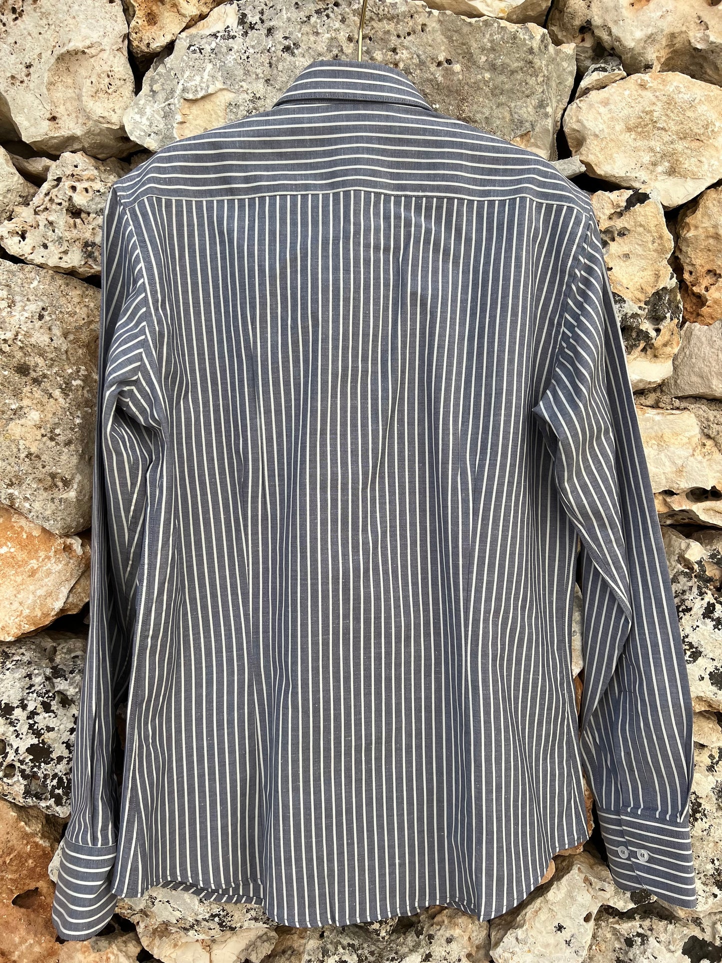 Shirt Men - Classic Grey Stripe