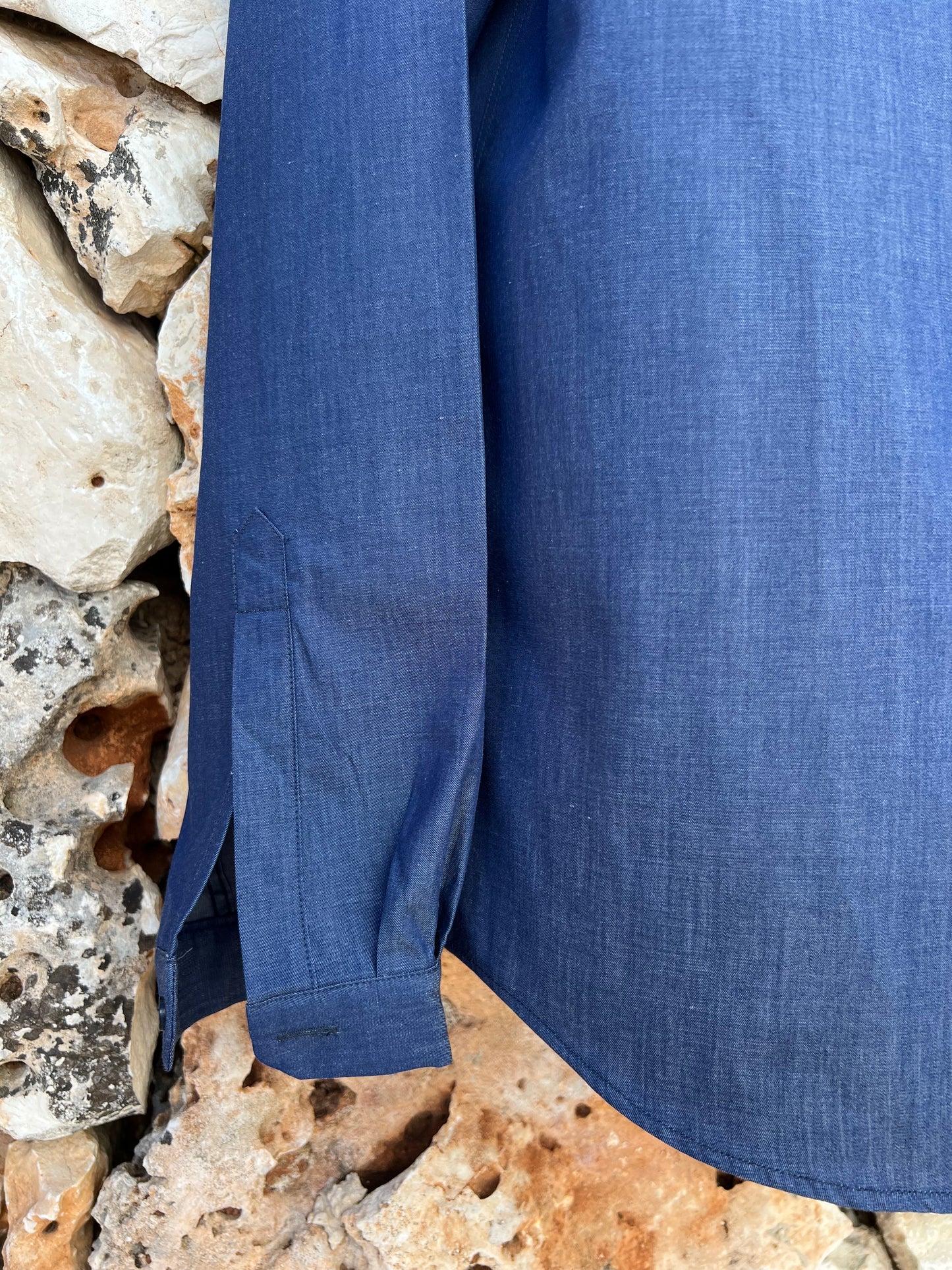 Shirt Men - Mao Collar Total Eclipse