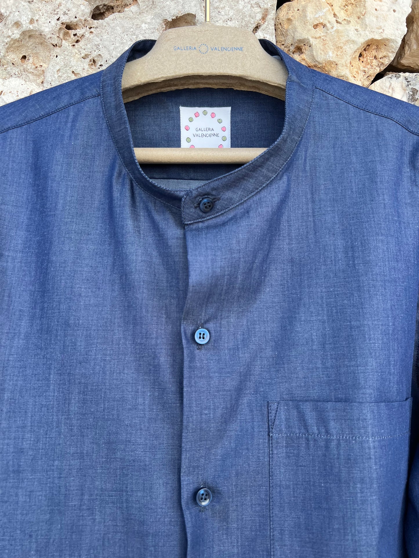 Shirt Men - Mao Collar Total Eclipse