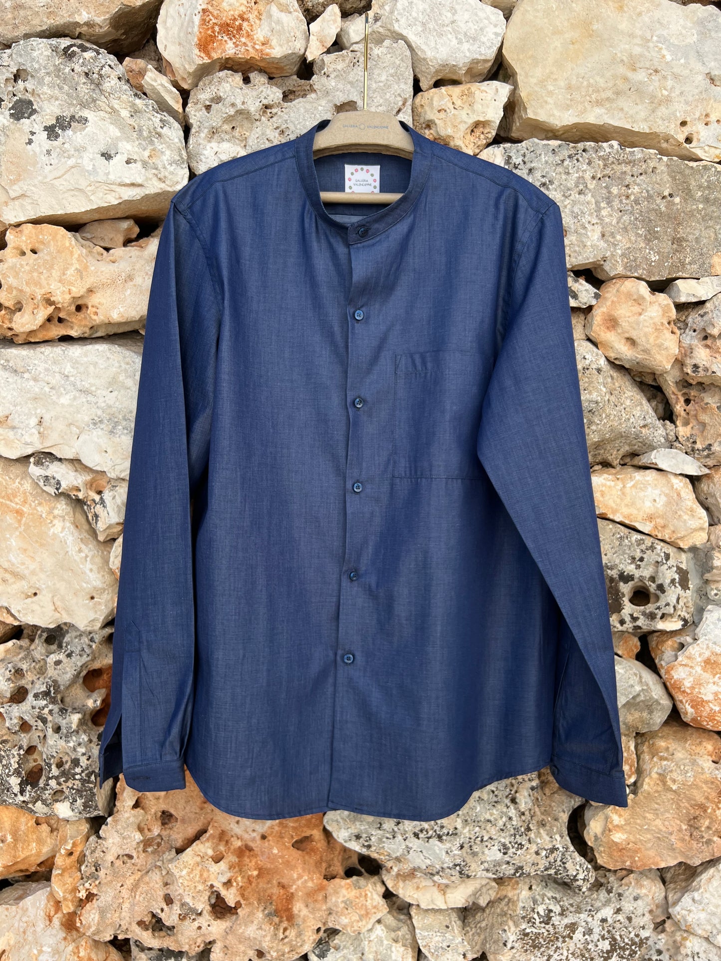 Shirt Men - Mao Collar Total Eclipse