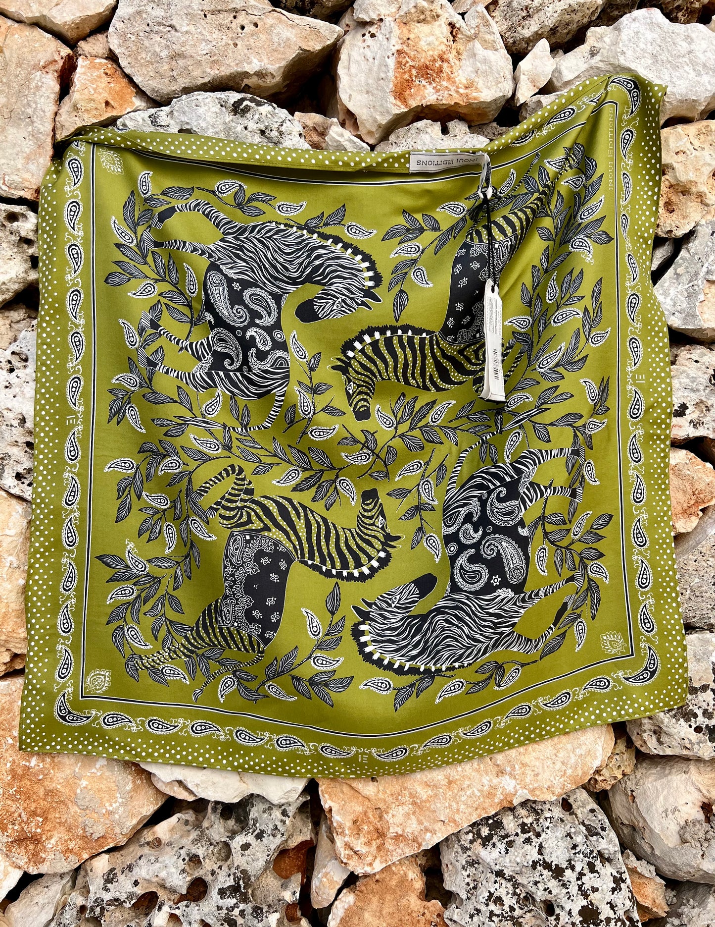 Scarf - Carre Zack Khaki