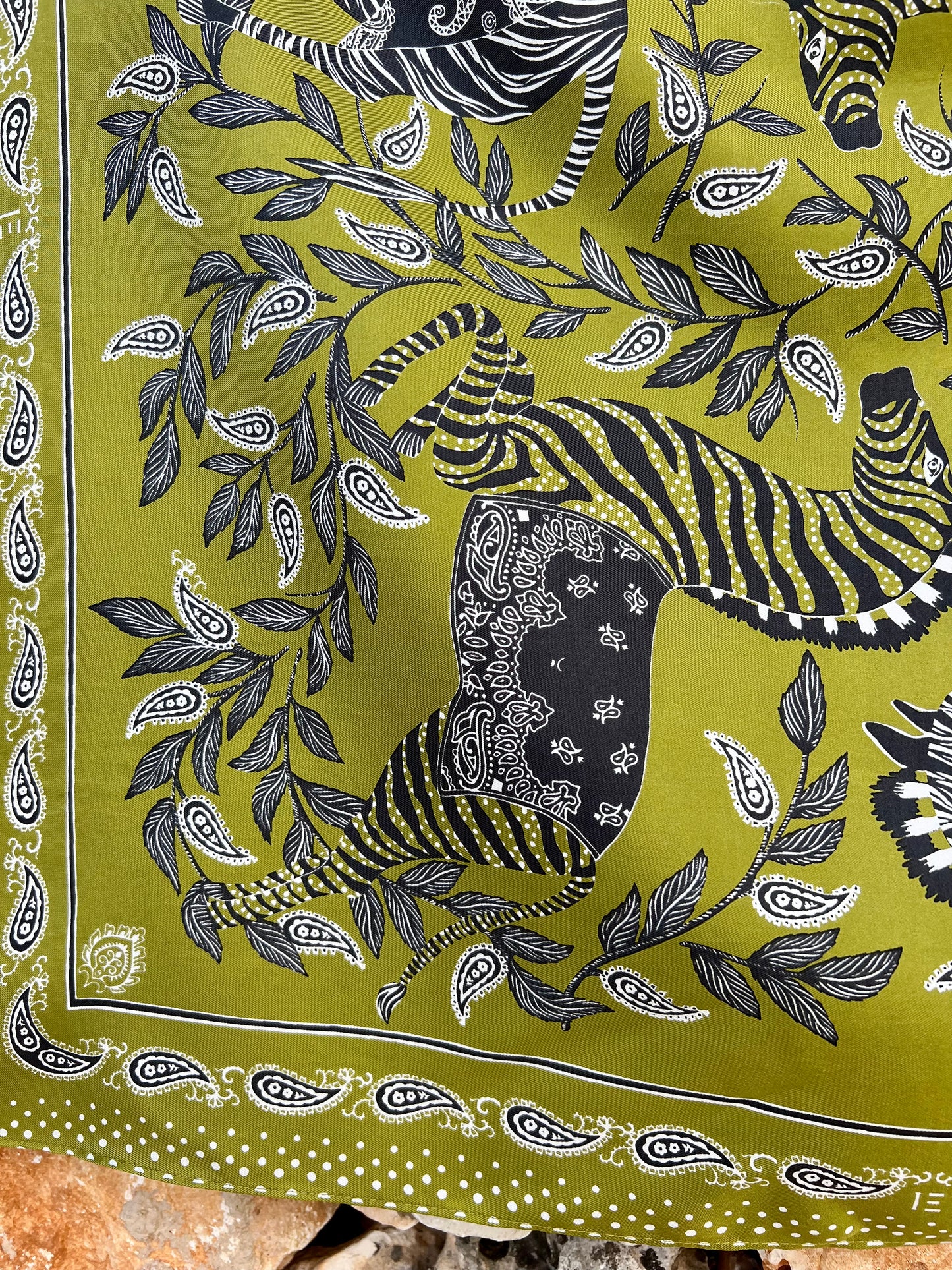 Scarf - Carre Zack Khaki