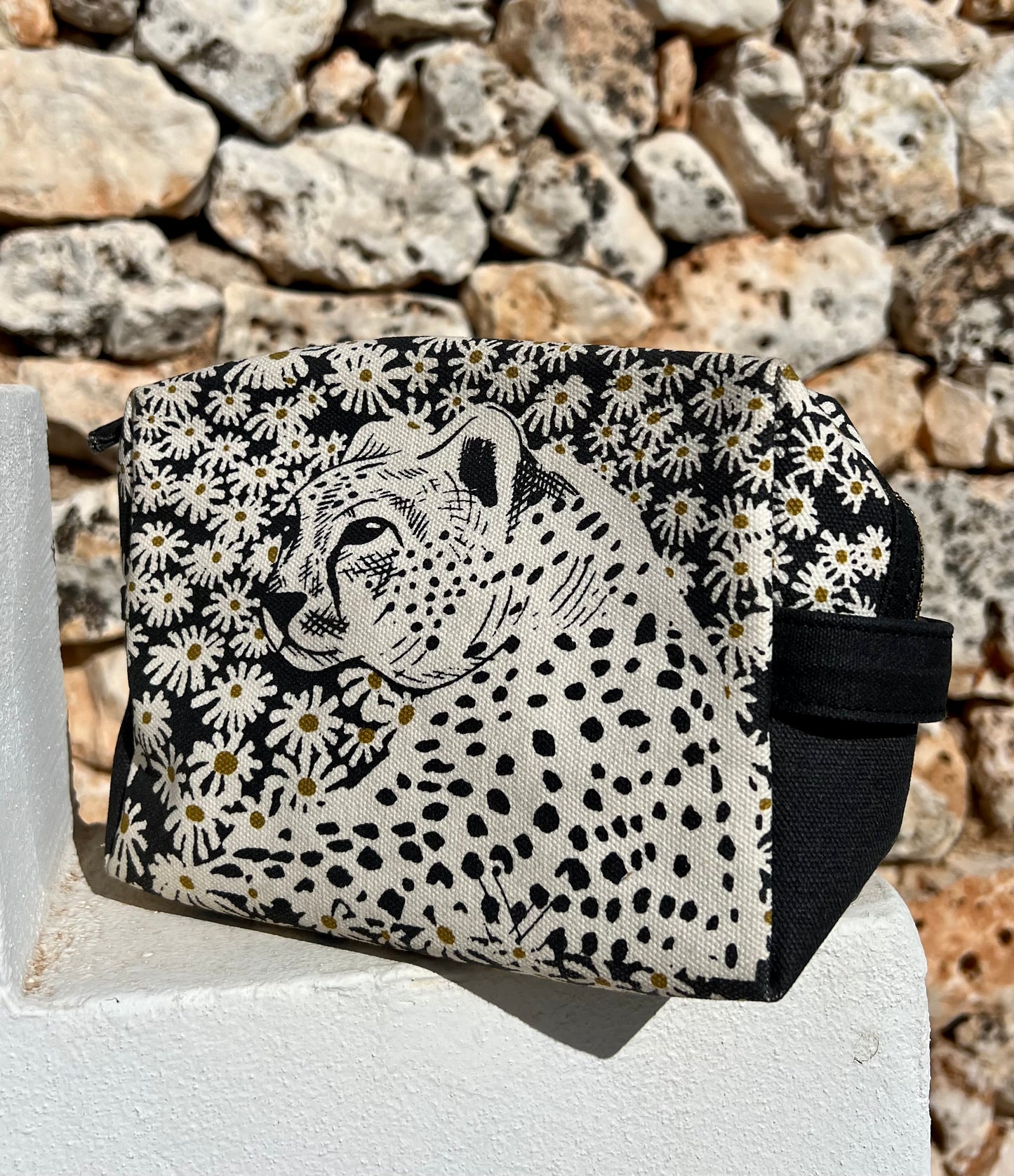 Borsa da toilette - Leopardo Nero