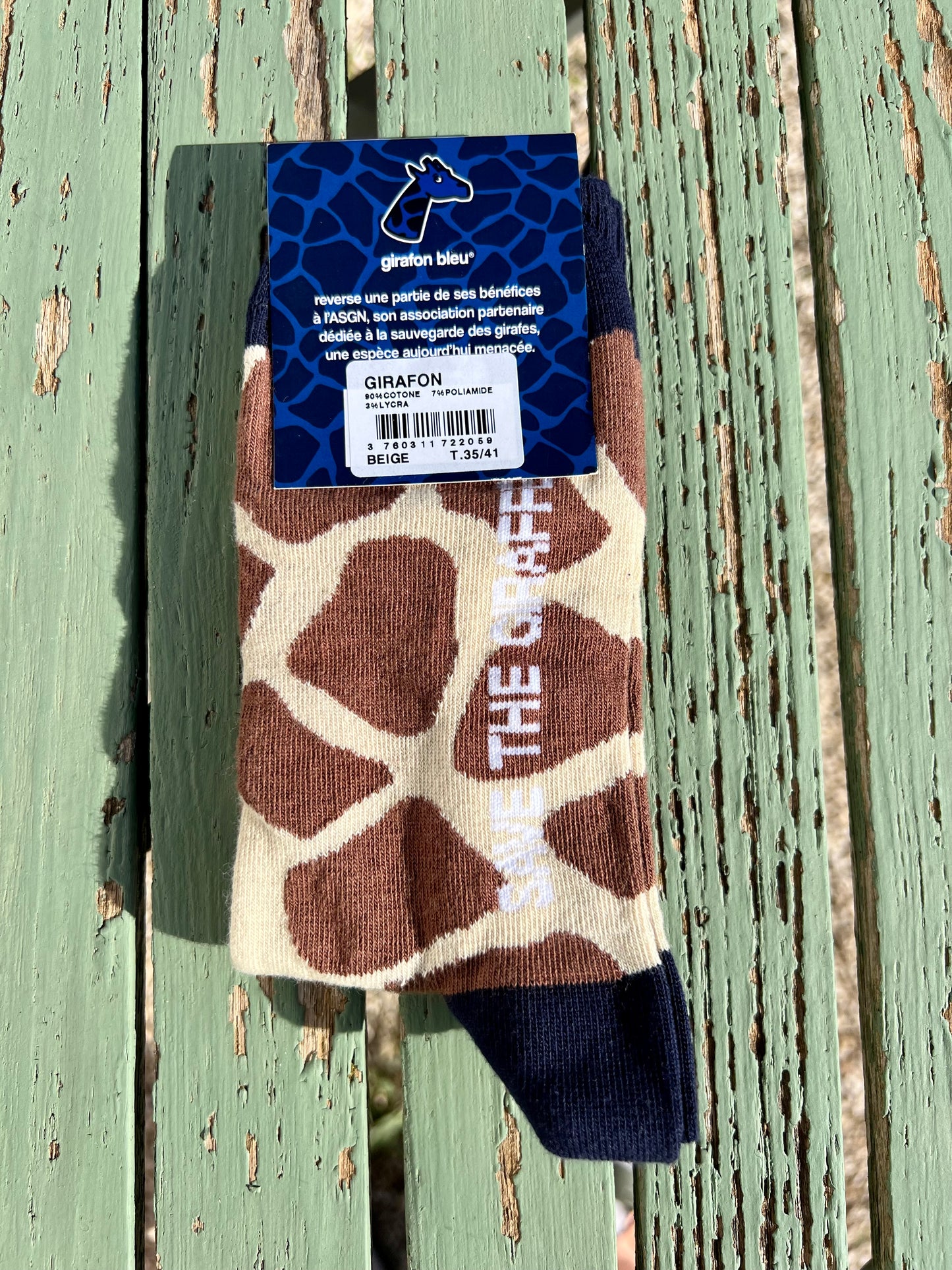Socks - Giraffe Sand