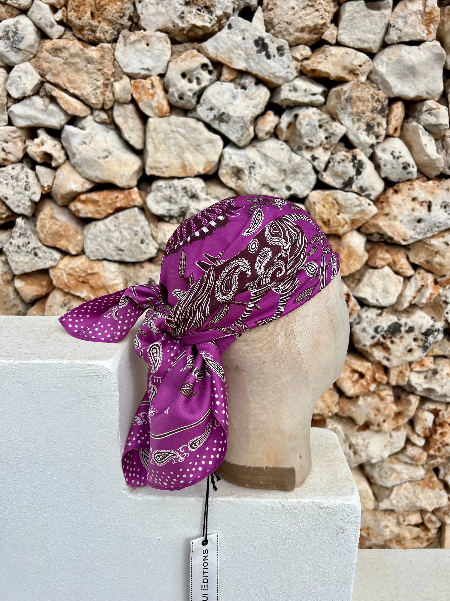 Scarf - Carre Zack Purple