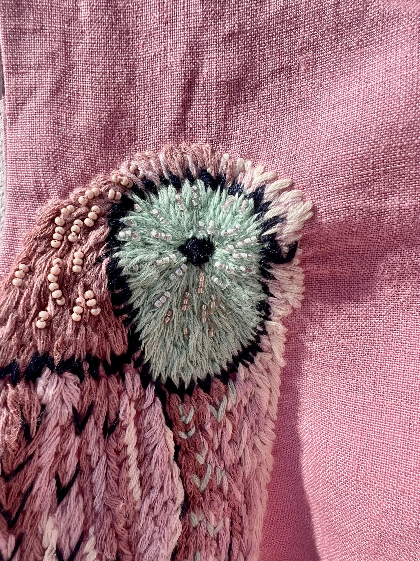 Robe - Ensemble hibou haut et jupe rose