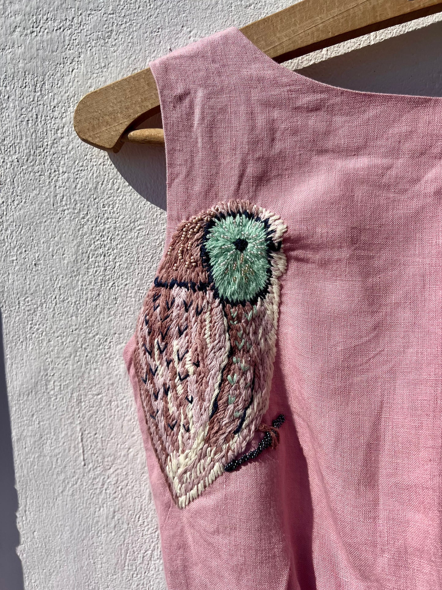 Robe - Ensemble hibou haut et jupe rose