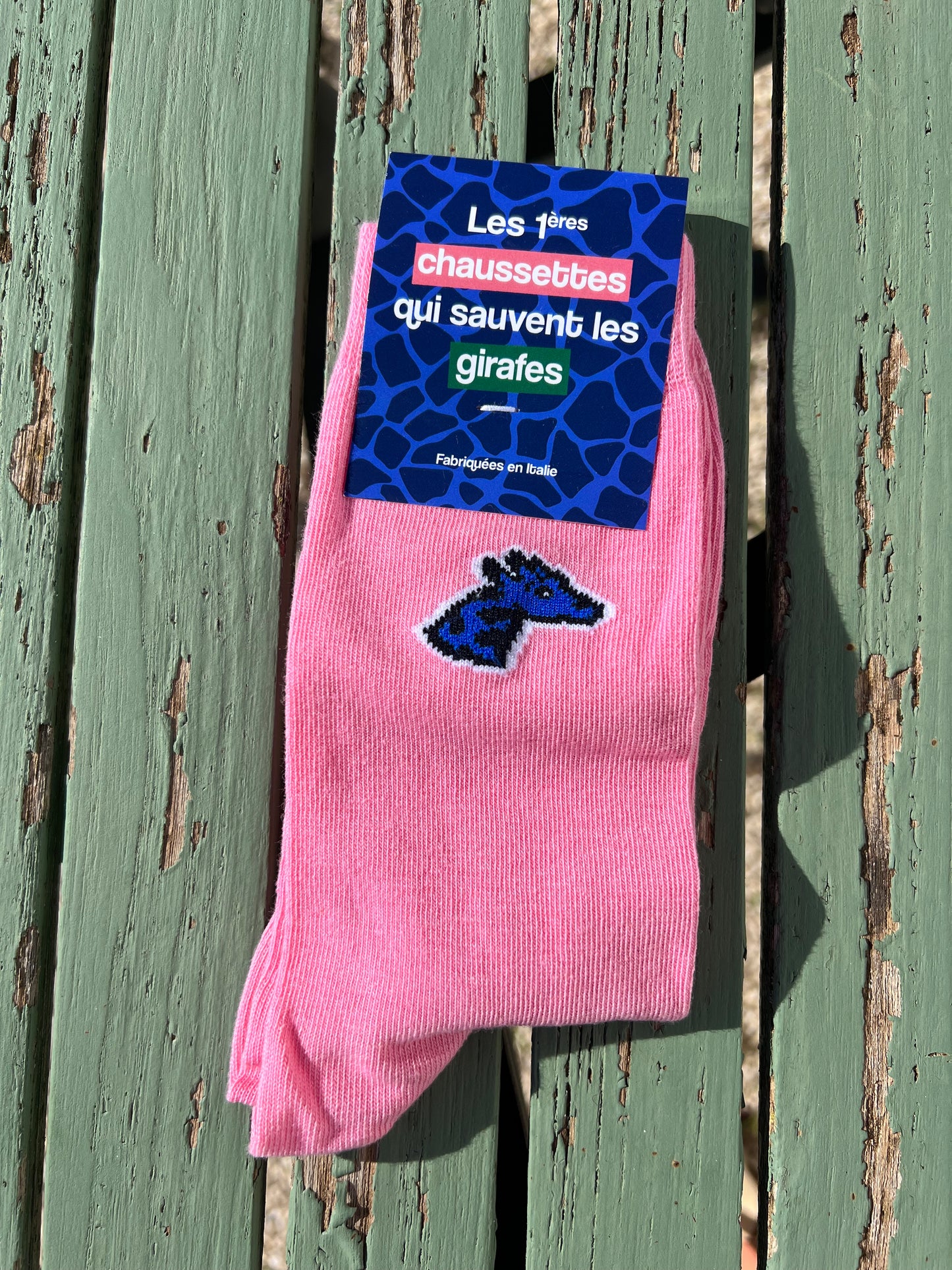 Socks - Giraffe pink