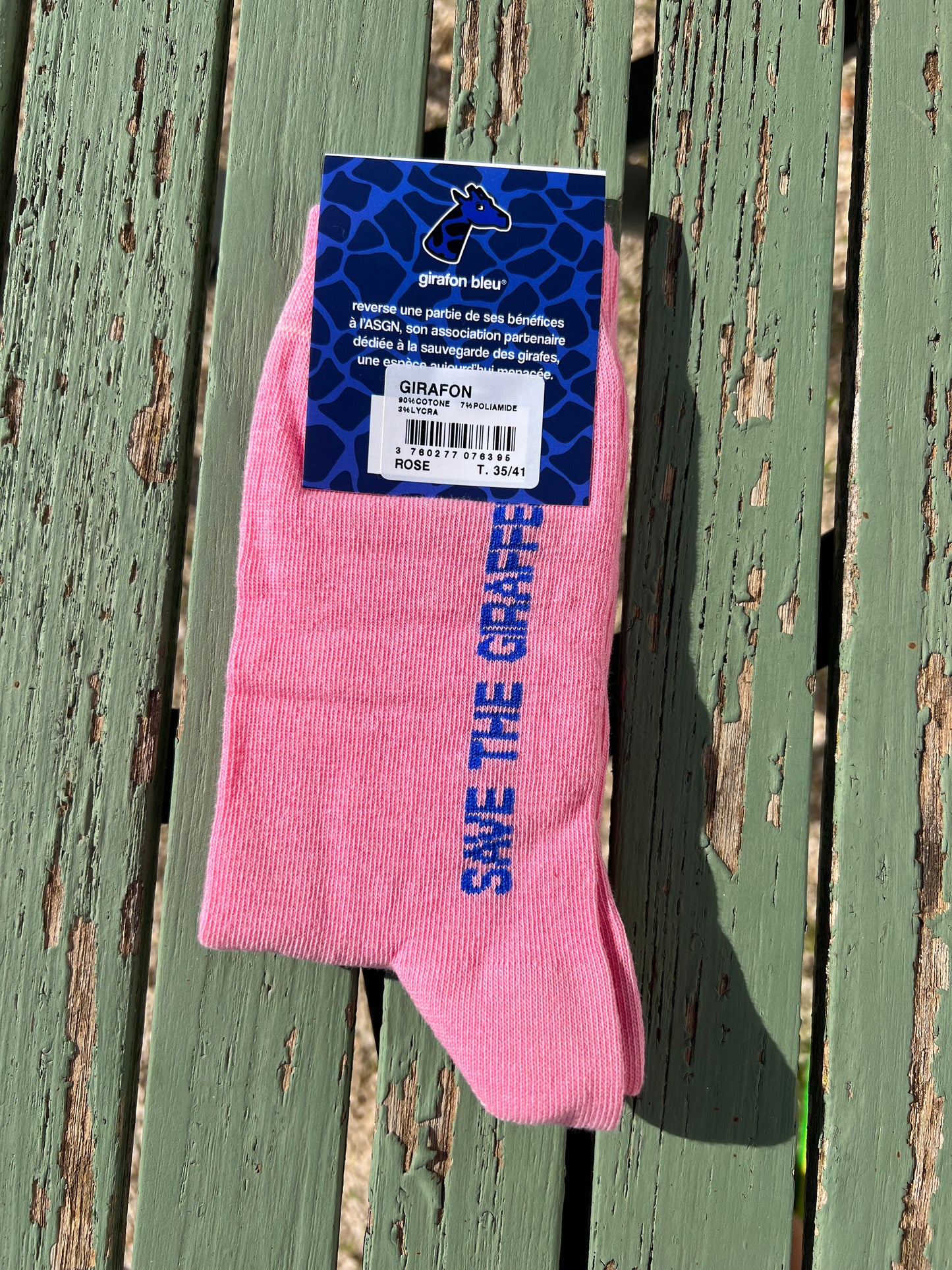 Socks - Giraffe pink