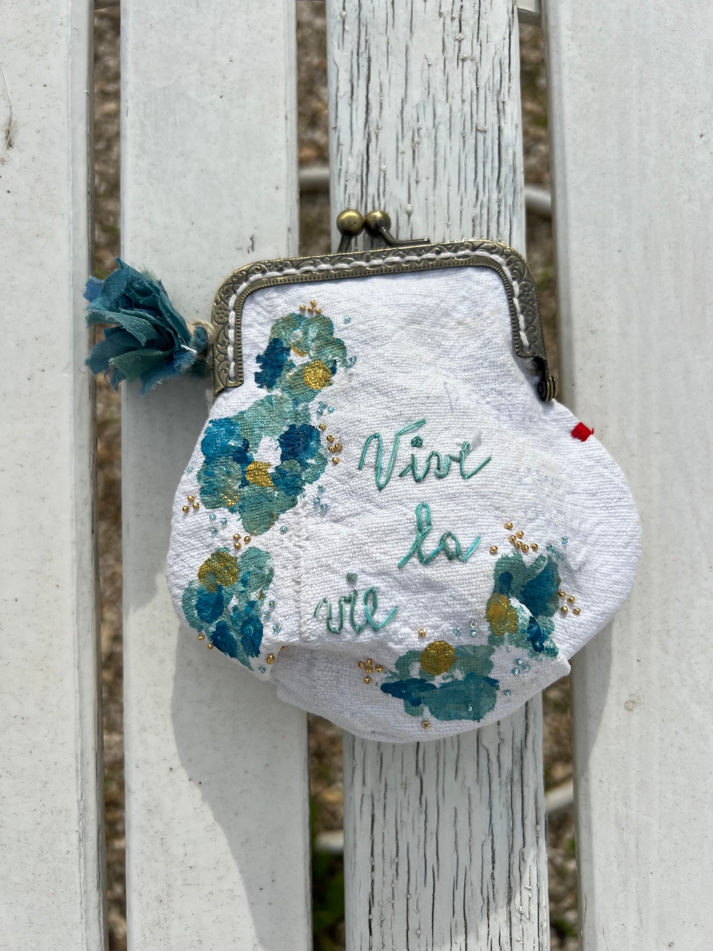 The Purse - "Vive La Vie" turquoise blue