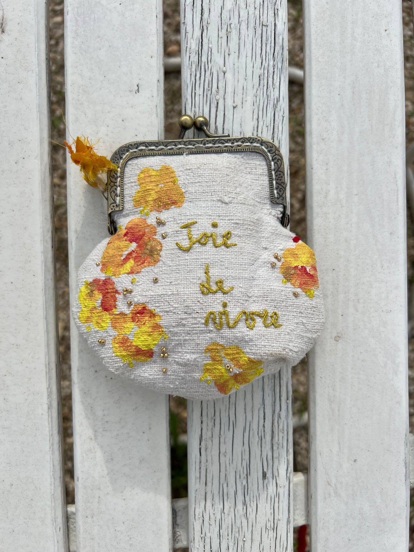 The Purse - "Vive la Vivre" Orange/yellow