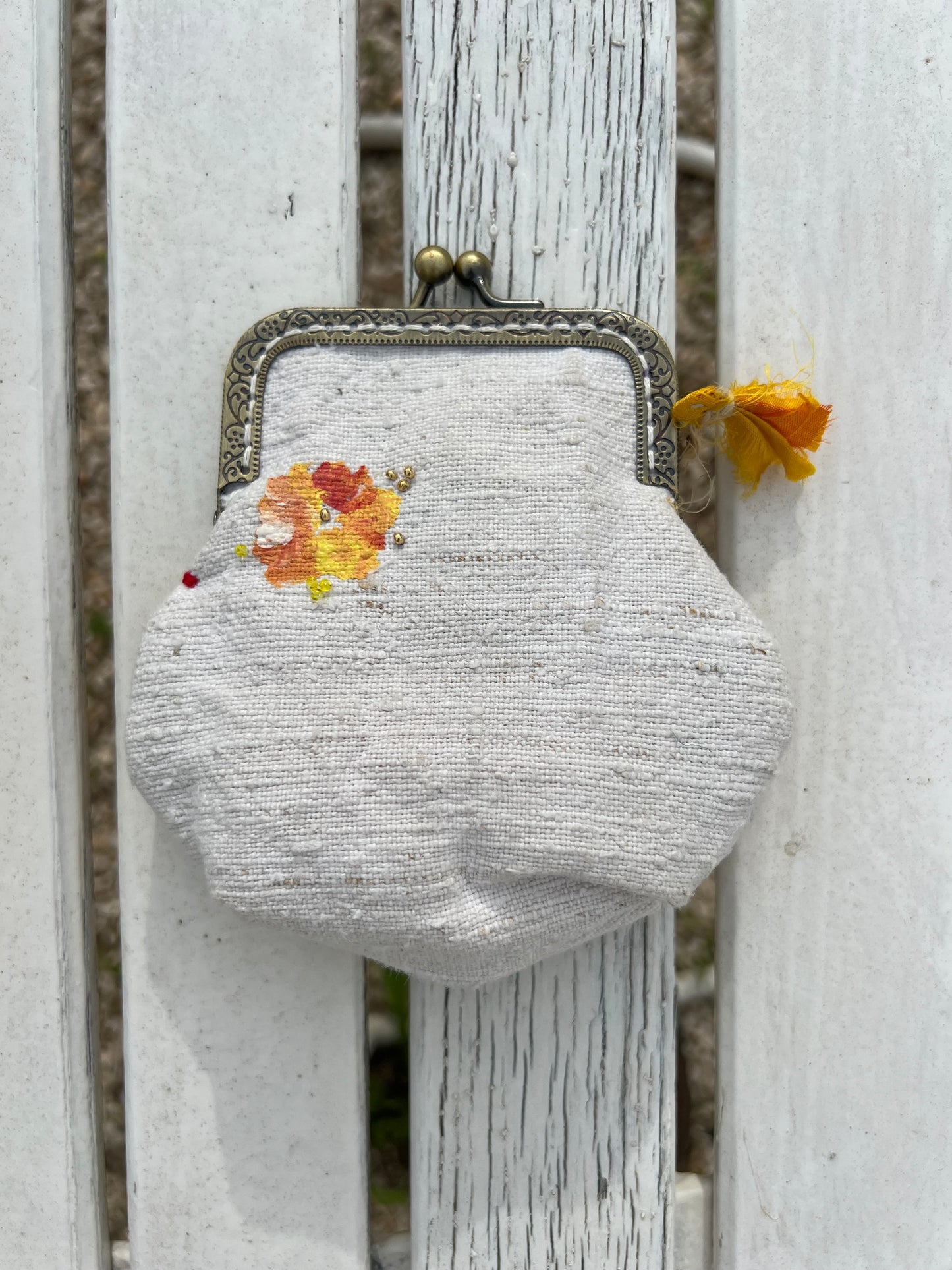 The Purse - "Vive la Vivre" Orange/yellow