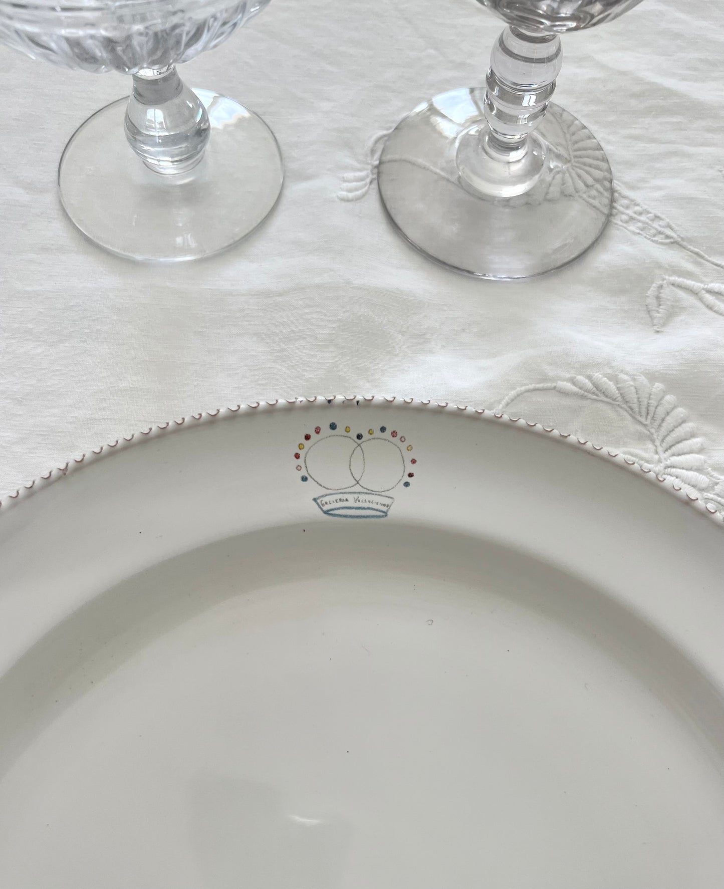 Plate - GV Collection Tableware - Crown GV Logo
