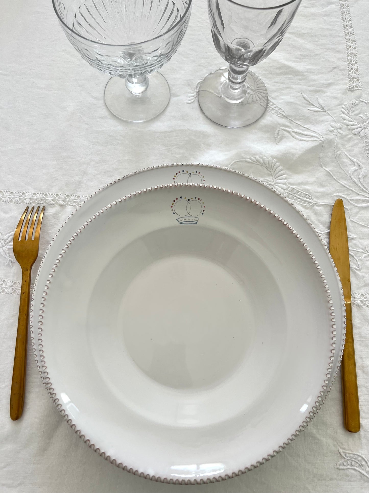 Plate - GV Collection Tableware - Crown GV Logo