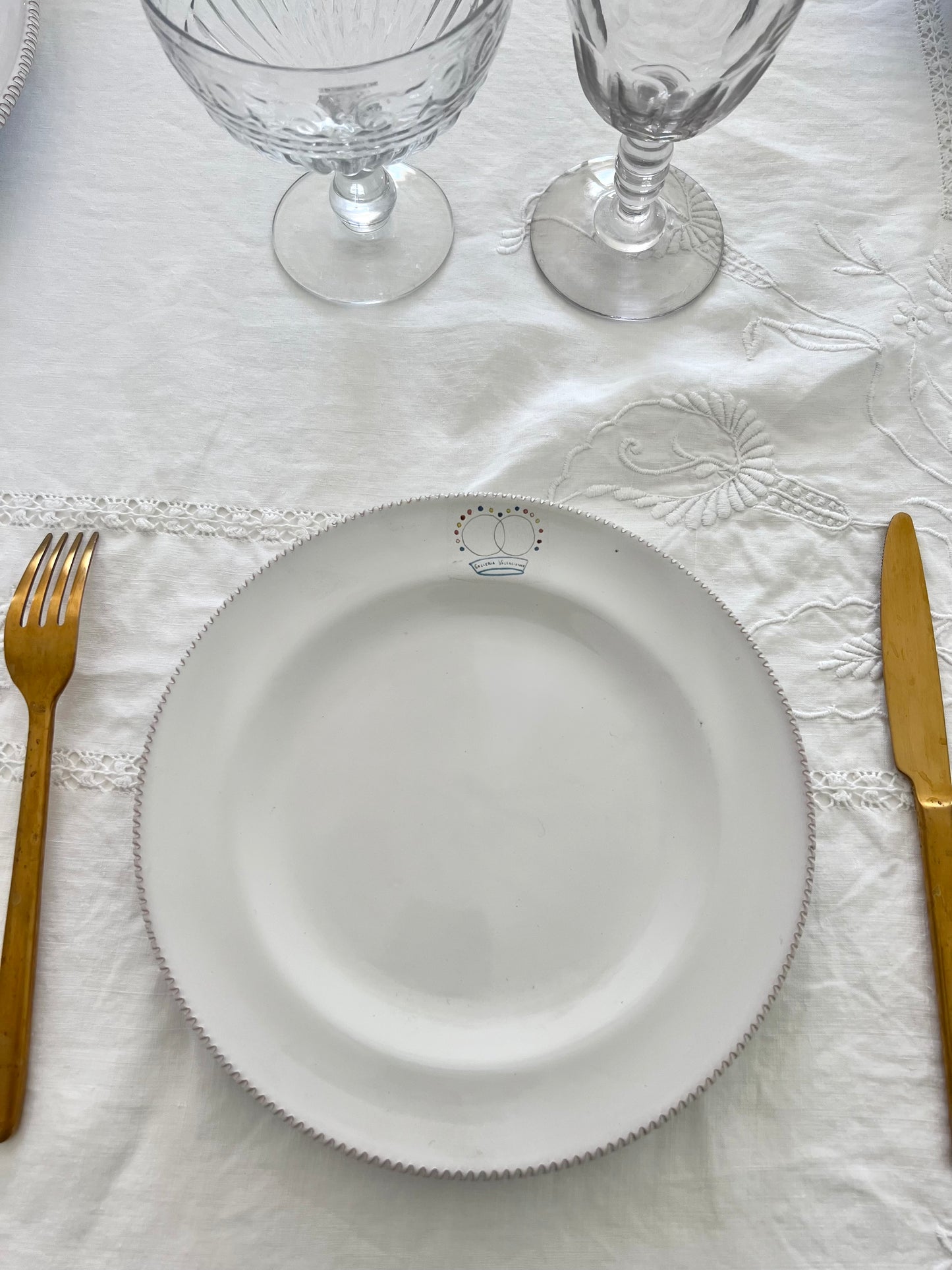 Plate - GV Collection Tableware - Crown GV Logo