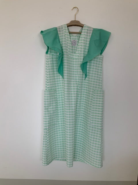 Dress - SOFIA With Ruffles Sea Green