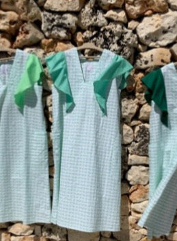 Dress - SOFIA With Ruffles Sea Green