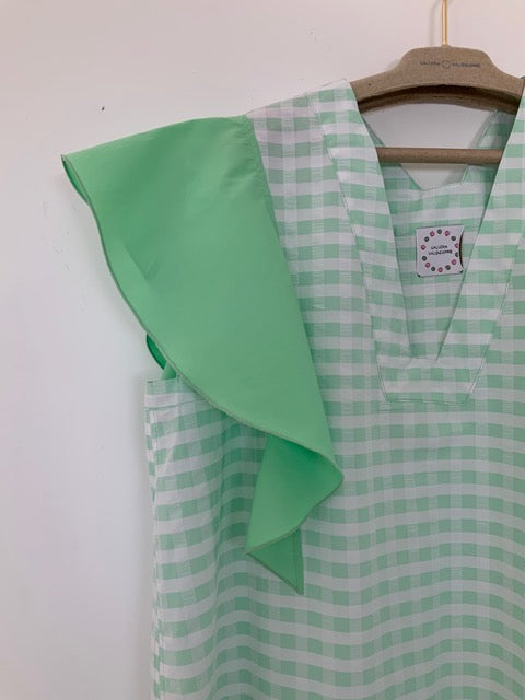 Dress - SOFIA With Ruffles Apple Green
