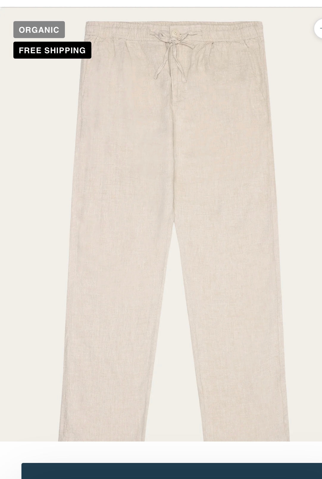 Pants Men - LINEN Pants Light Feather Grey