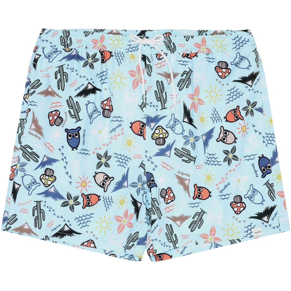 Shorts Men - Swimshorts Stretch AOP Blue Printed