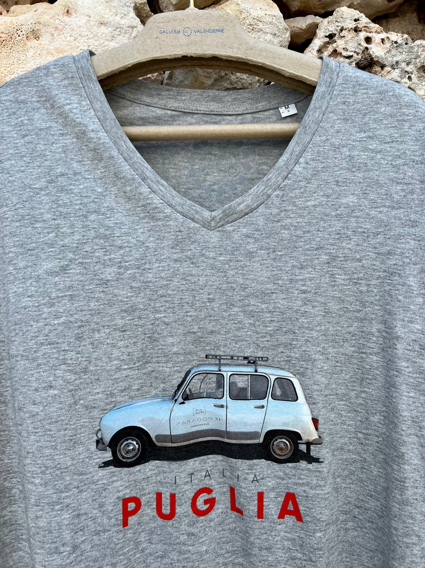 T-shirt - Grey Classic 4 Elle Car (V neck)