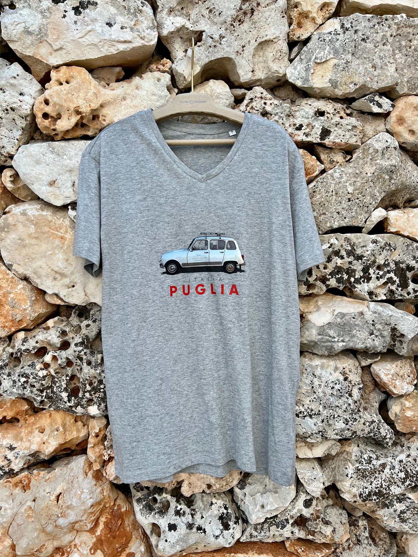 T-shirt - Grey Classic 4 Elle Car (V neck)