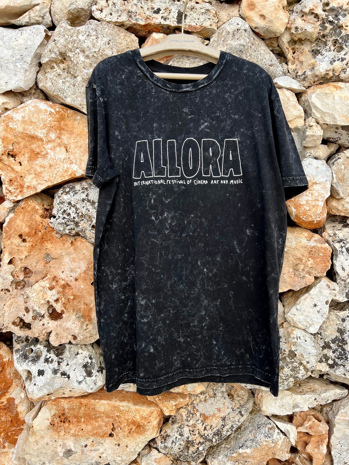 T-shirt - ALLORA Black tie and dye