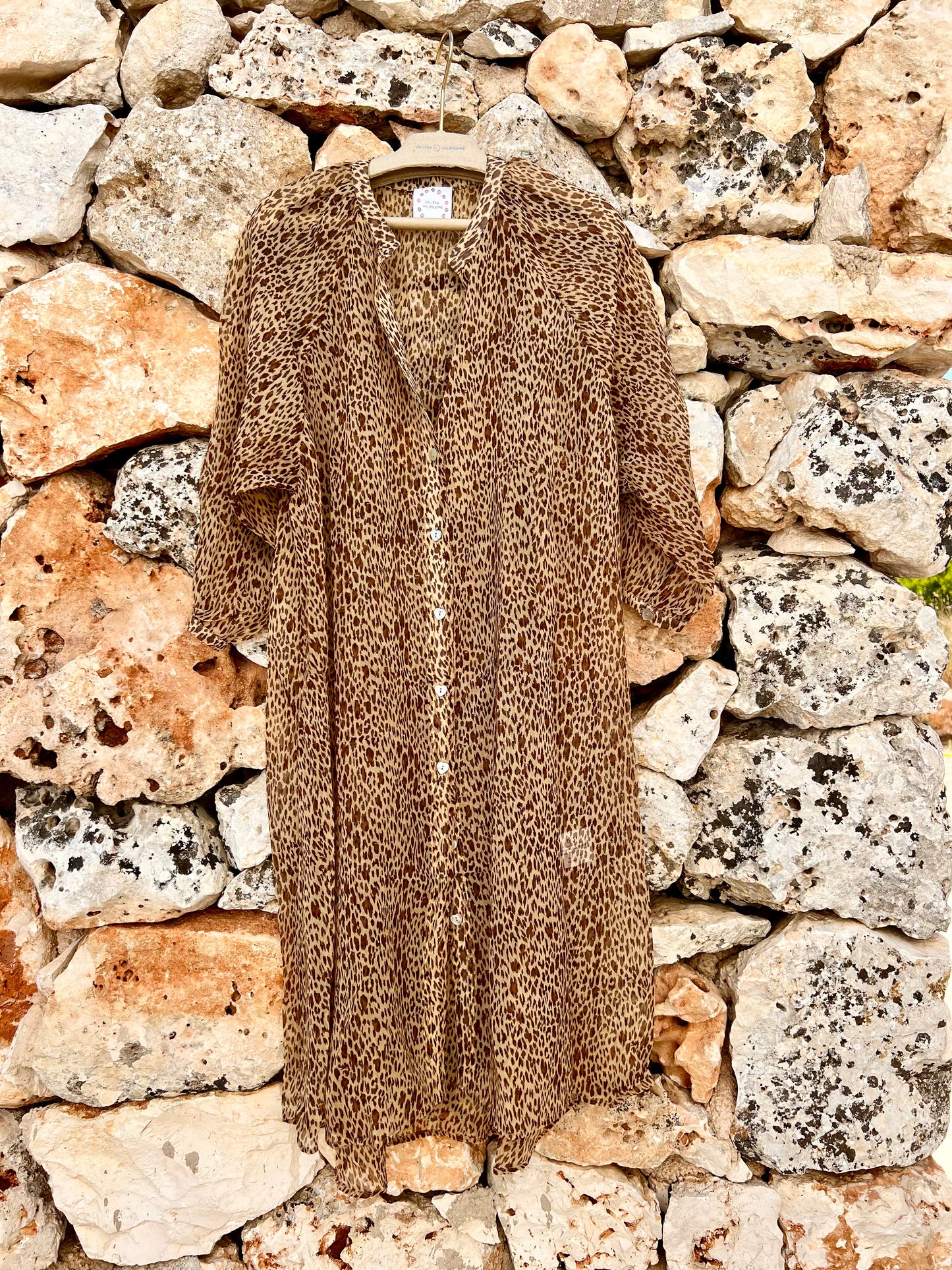 Dress - Simonetta Leopard crepe of silk