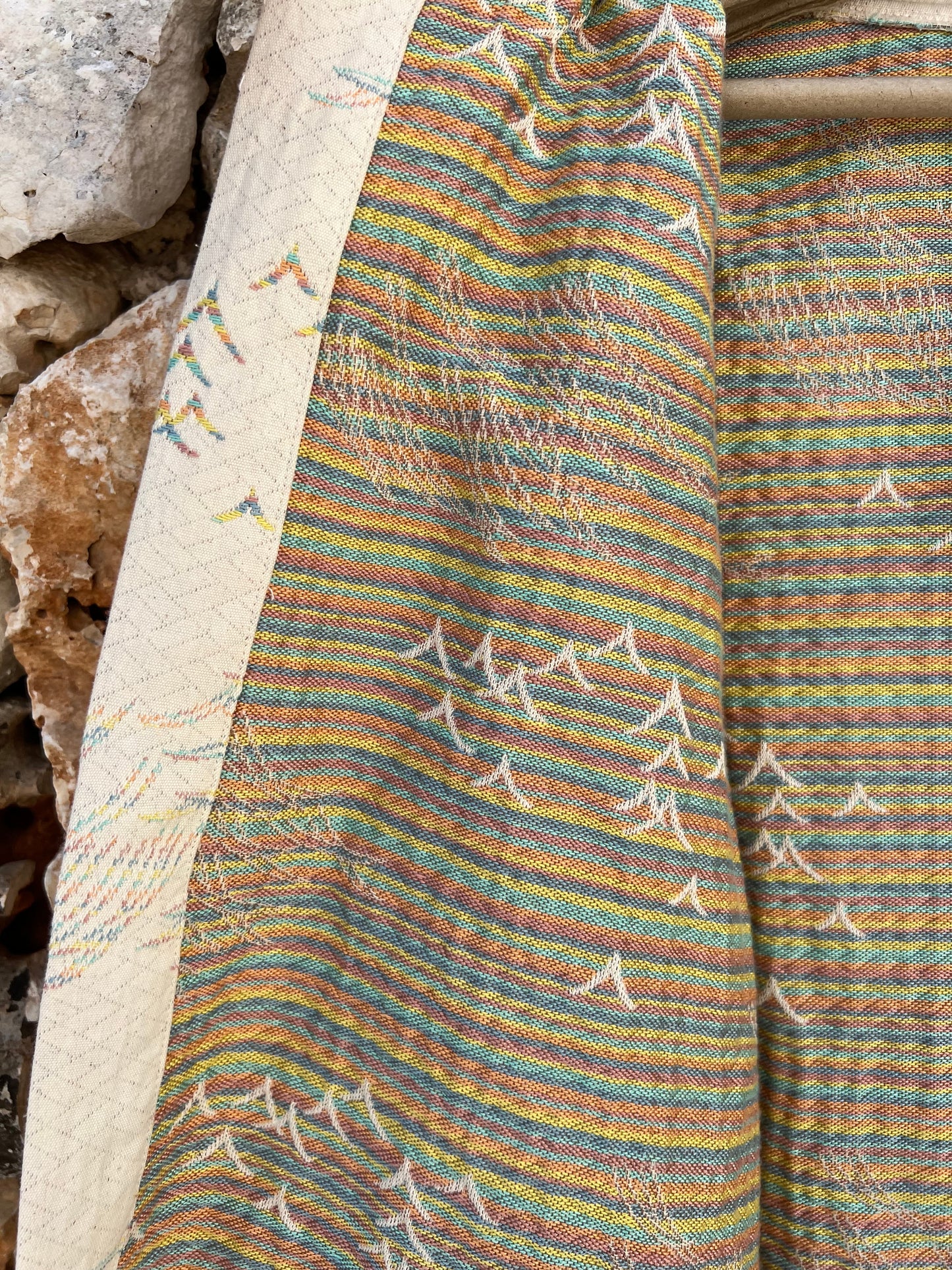 Jacket Men - Beige & Rainbow - Nuagy