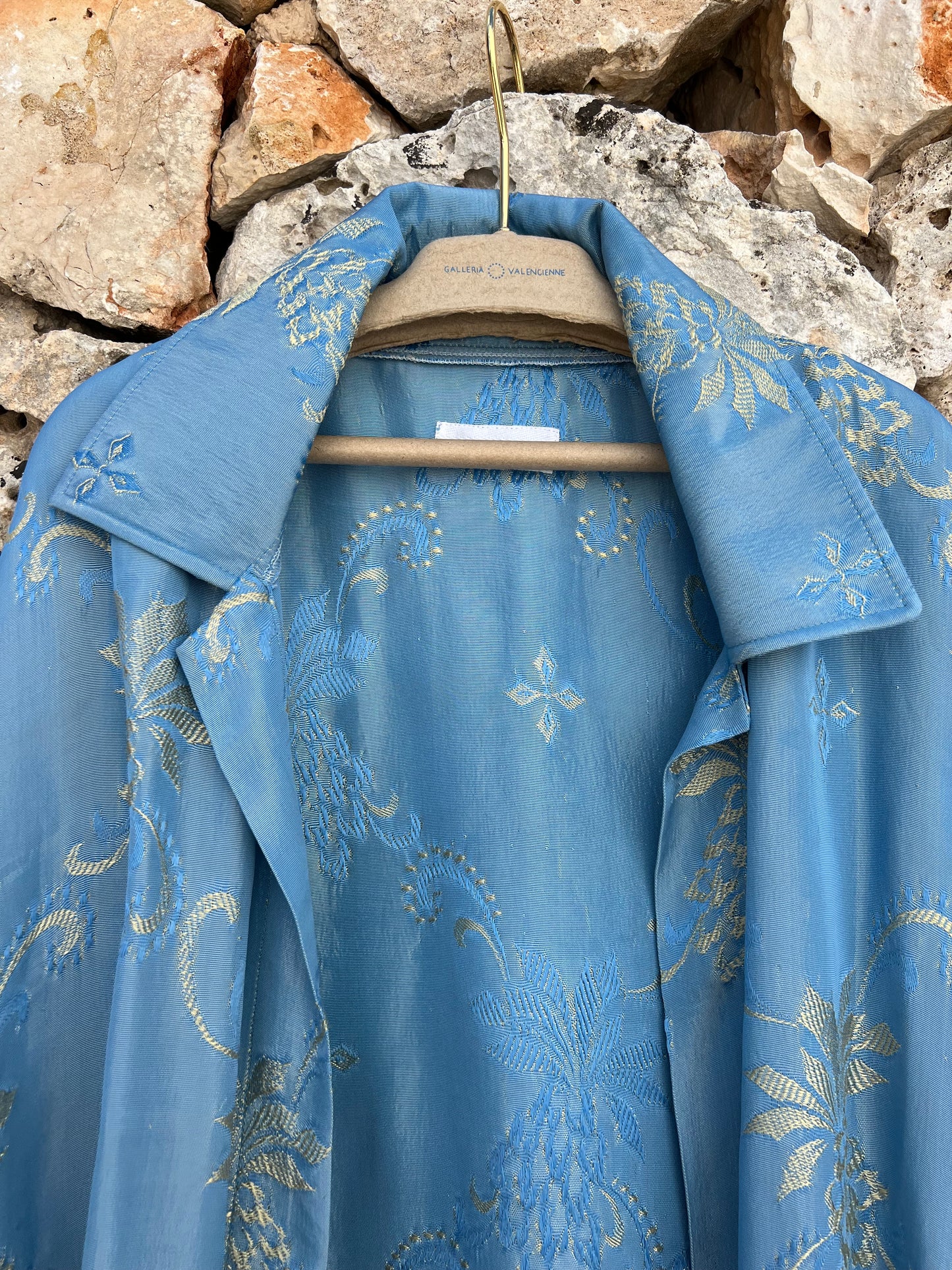 Jacket Men - Blue & Gold Flower - Nuagy